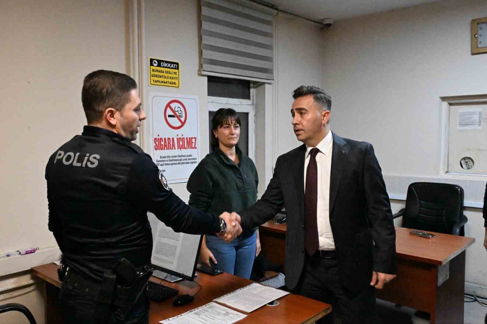 Ağrı Emniyet Müdürü Önder, KYK yurtlarında gece güvenlik tedbirlerini denetledi