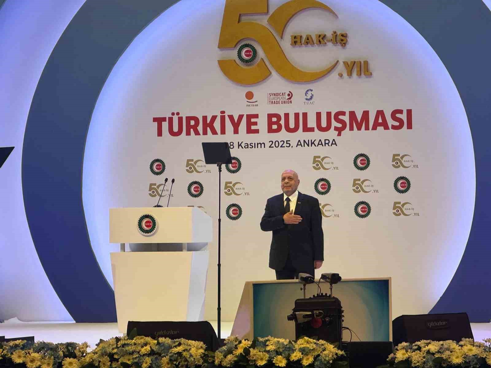 HAK-İŞ Başkanı Arslan: "Asgari ücret mevzuatımızı yeniden masada çalışmamız gerekiyor"