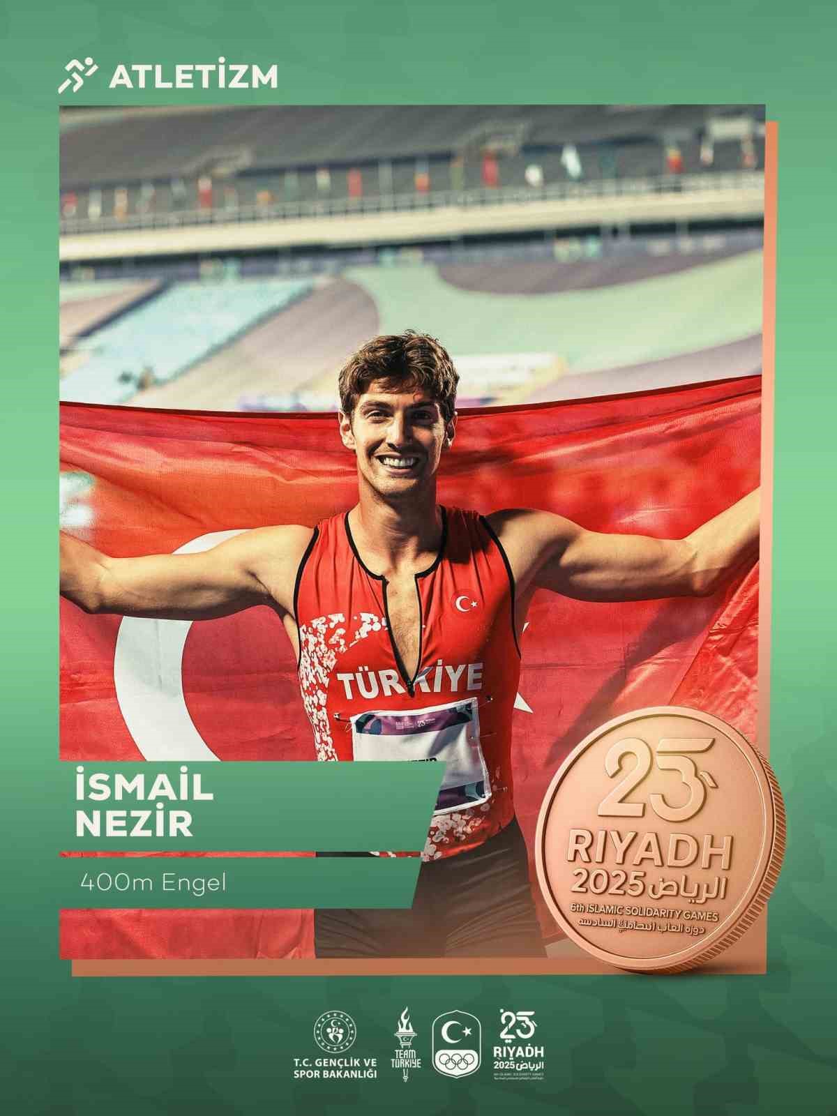 Atletizmde Berke Ak&ccedil;am&rsquo;dan altın madalya
