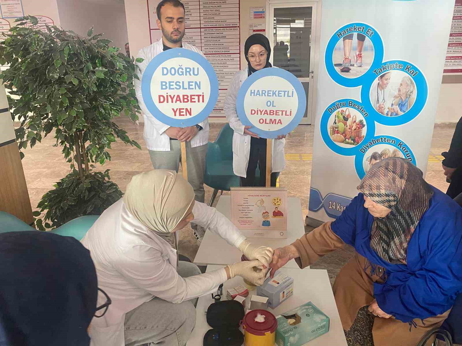 Bayburt’ta vatandaşlar diyabet hastalığı hakkında bilgilendirildi