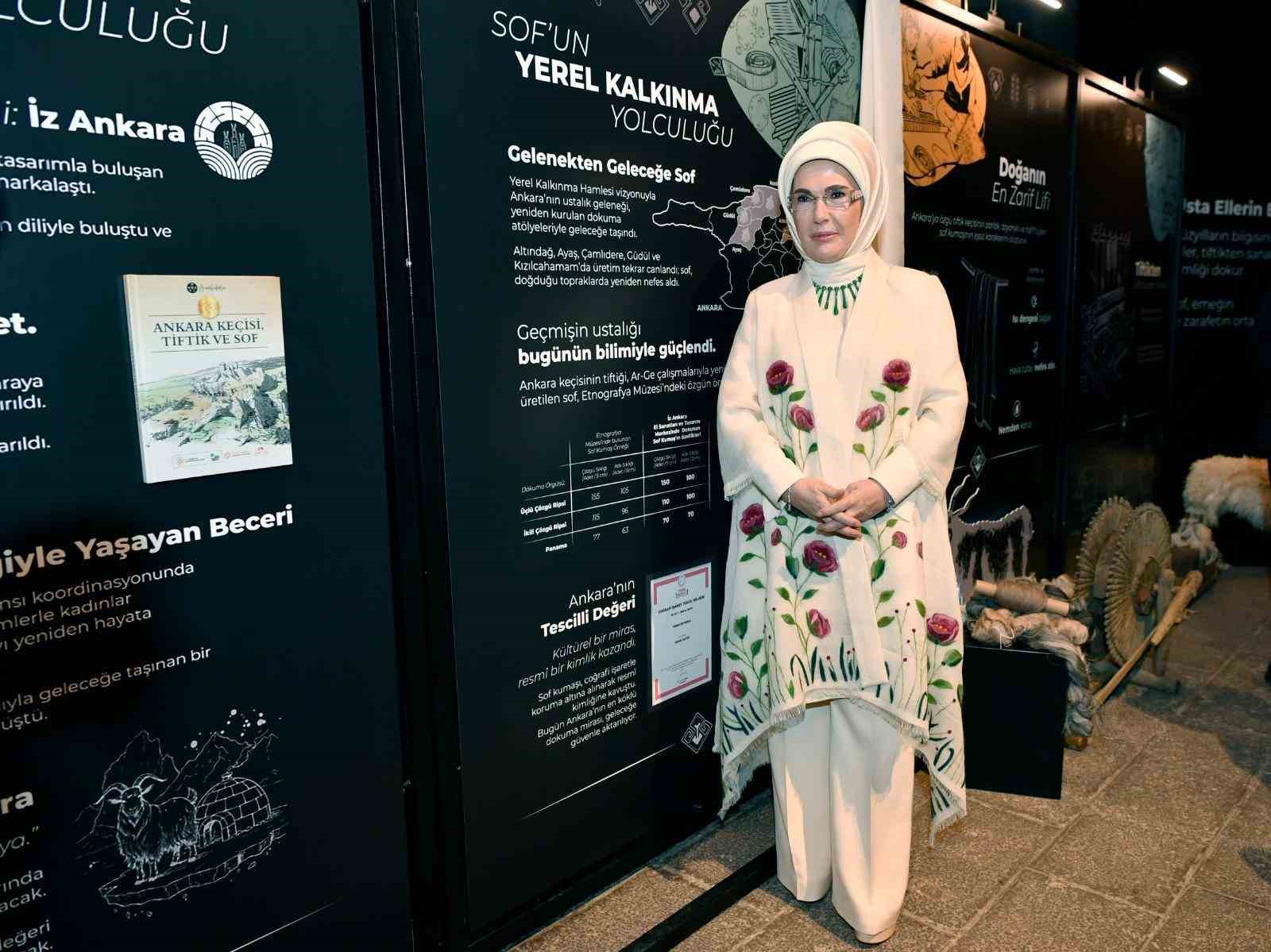 Emine Erdoğan: "Sof kumaşının desenlerindeki zevkiselim ve dokumasındaki ustalık, onu 16. ve 17. yüzyıllarda dünyaca tanınan bir kumaş haline getirmiştir"