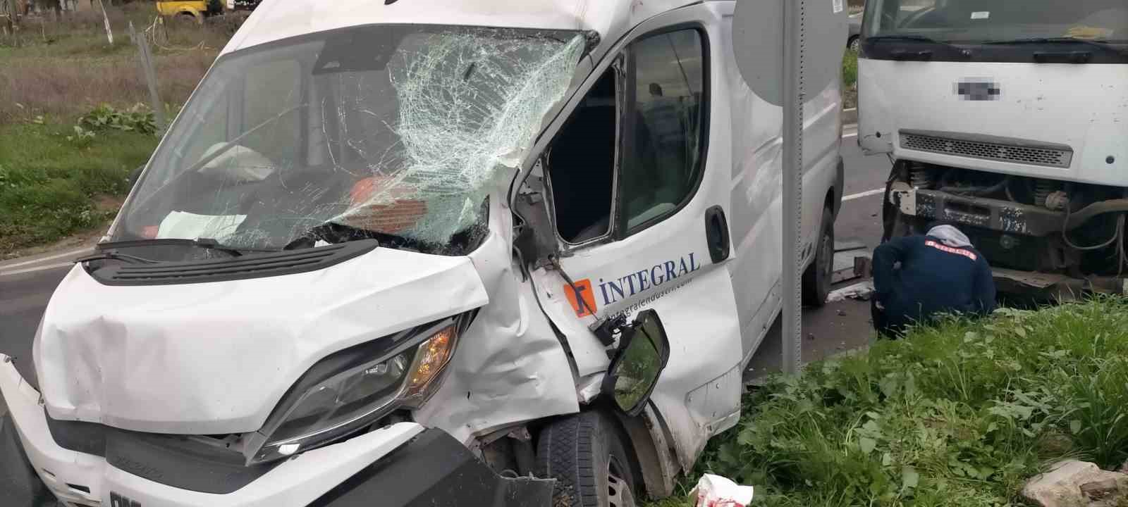 Tekirdağ’da trafik kazası: 1 yaralı