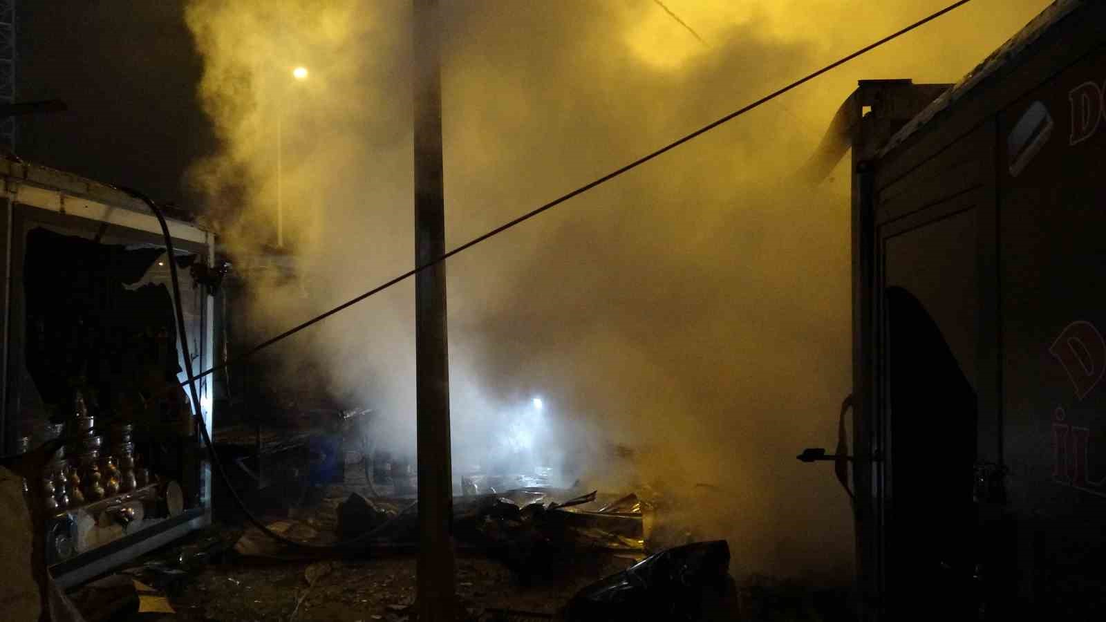 Malatya&rsquo;da konteyner &ccedil;arşıda yangın: 1 yaralı
