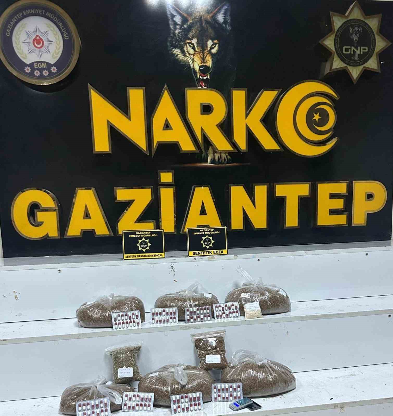 Gaziantep’te uyuşturucu operasyonu: 3 gözaltı