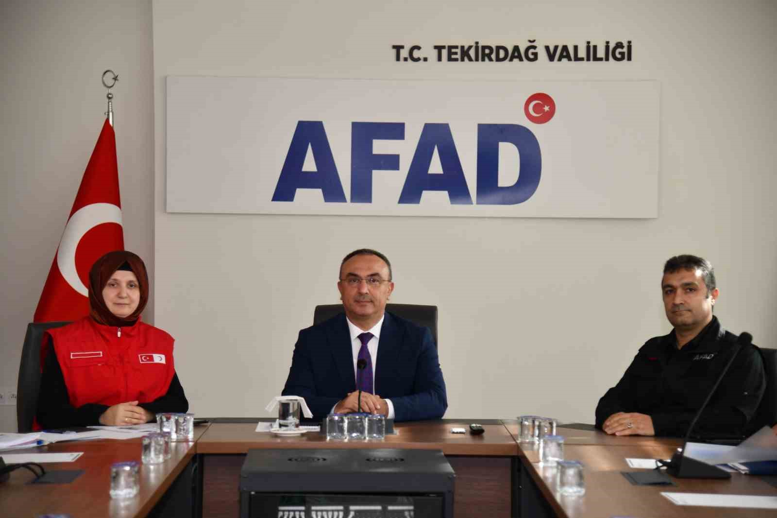 Tekirdağ&rsquo;da afet beslenme kapasitesi masaya yatırıldı
