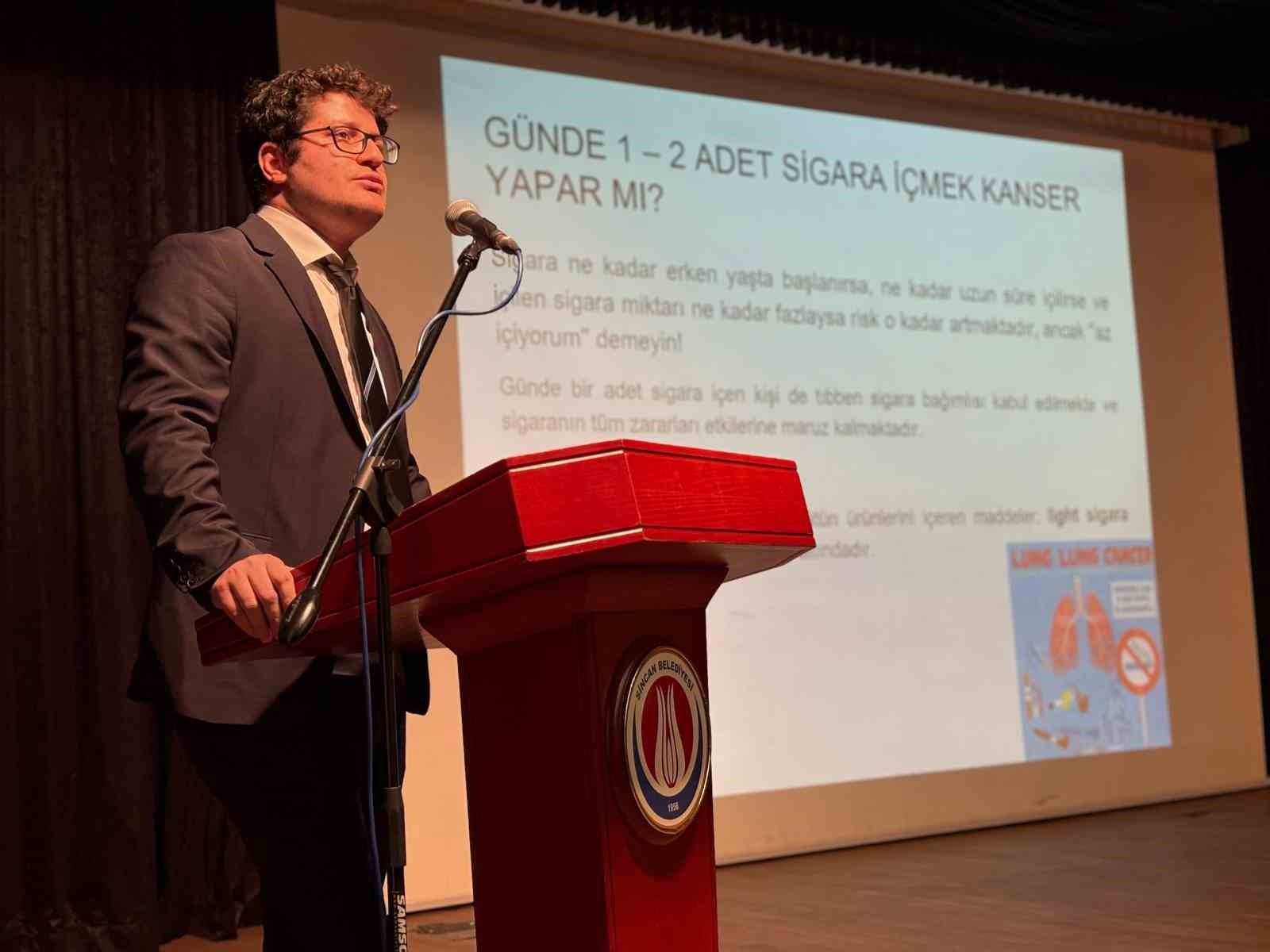 Sincan Belediyesi’nden diyabet ve akciğer kanseri farkındalık semineri
