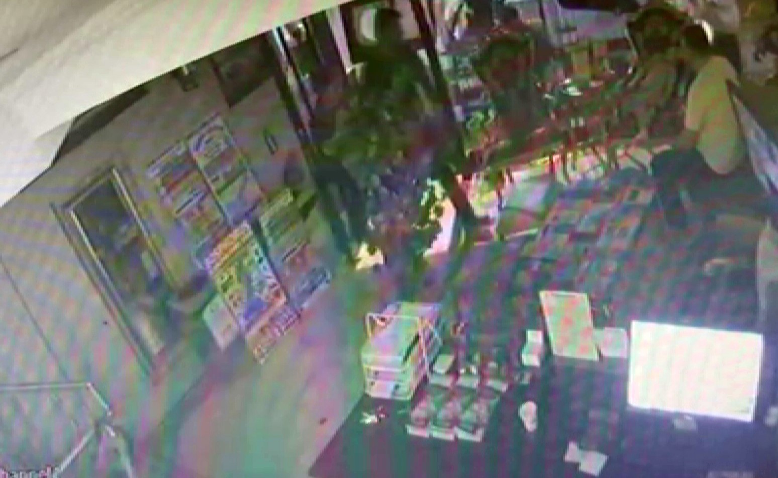 Böcek ailesinin kapının kilitli olmasından dolayı otelden çıkamadığı anlar kameraya yansıdı