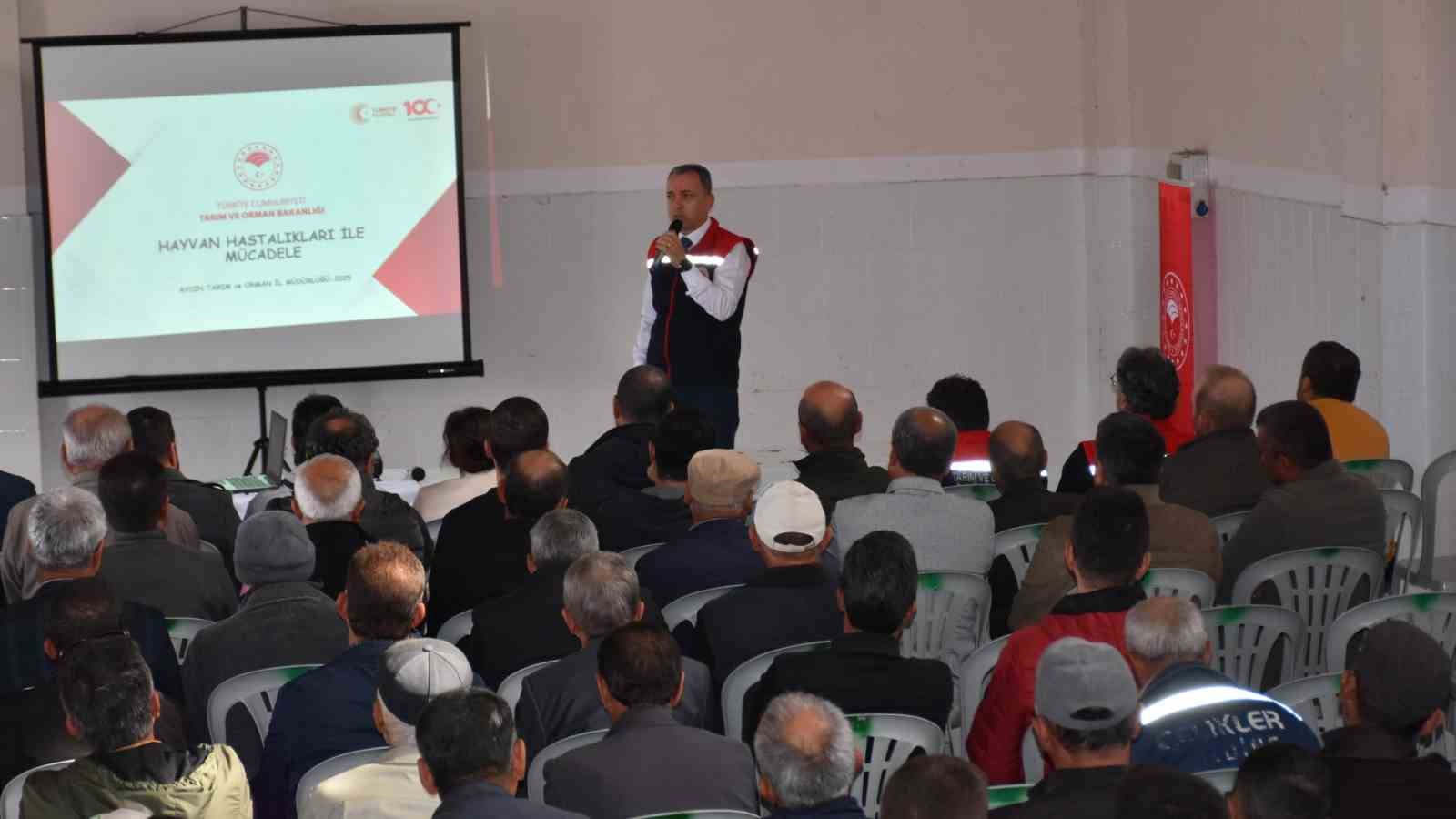 Yenipazar’da üreticiler şap hastalığıyla mücadele konusunda bilgilendirildi
