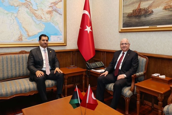 Bakan G&uuml;ler, Libya Ulusal Ordusu Genel Komutan Yardımcısı Hafter&rsquo;i kabul etti
