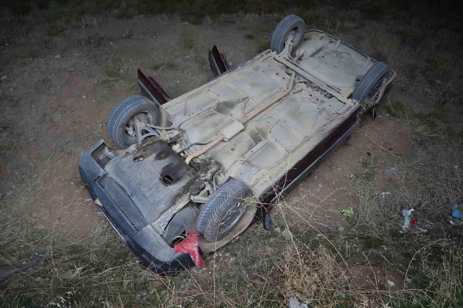 Kırıkkale’de otomobil takla attı: 1 yaralı