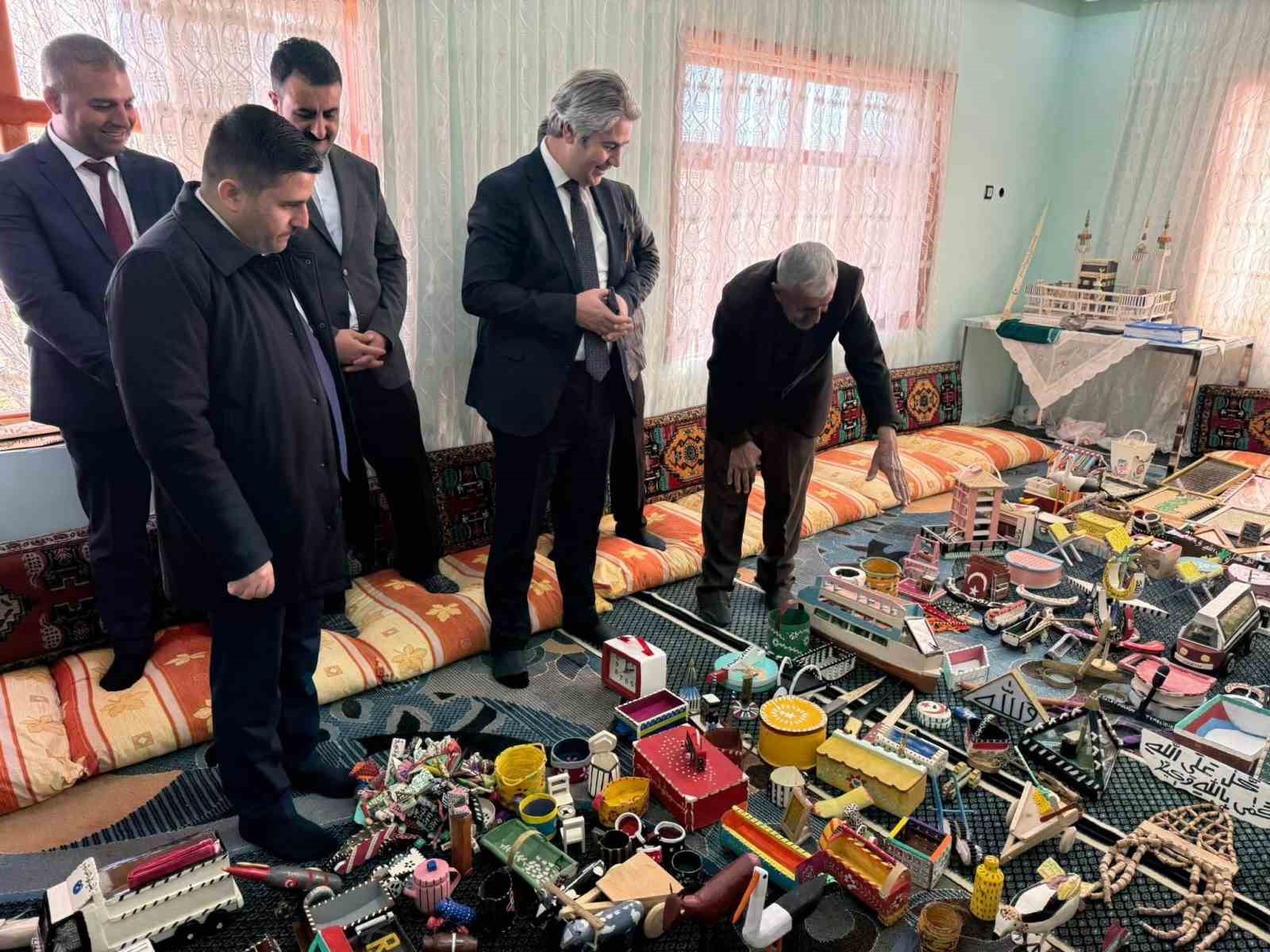 Parkinson hastasının üretim mücadelesine kaymakamdan destek