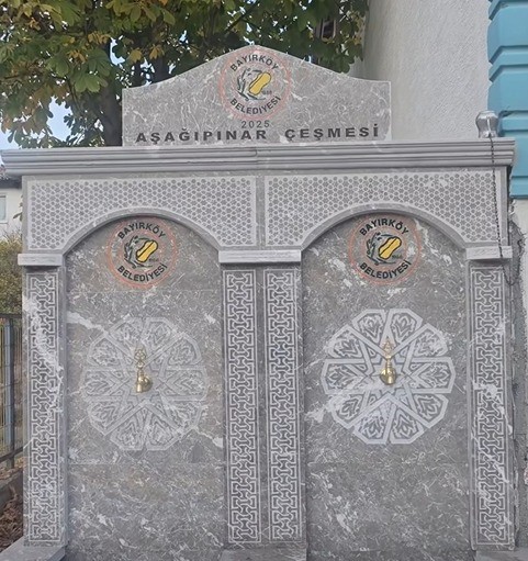 Bayırk&ouml;y&rsquo;&uuml;n tarihi &ccedil;eşmeleri yenilendi
