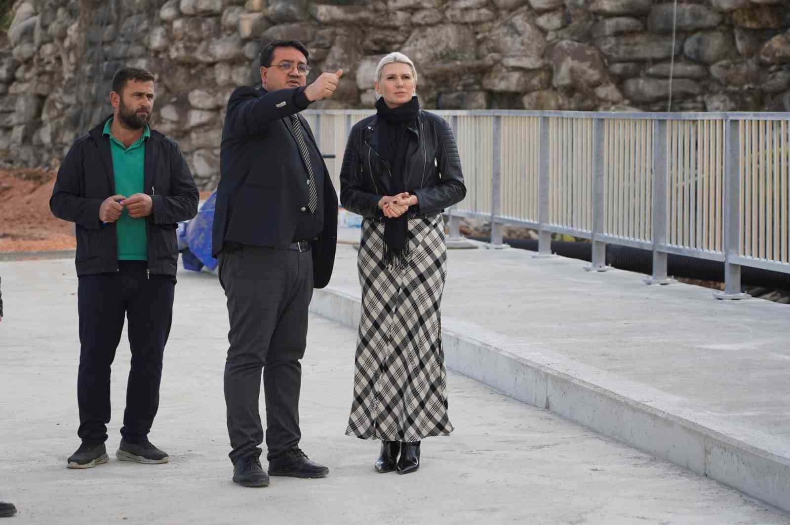 Başkan Subaşı Hamsu Köprüsündeki çalışmaları yerinde inceledi