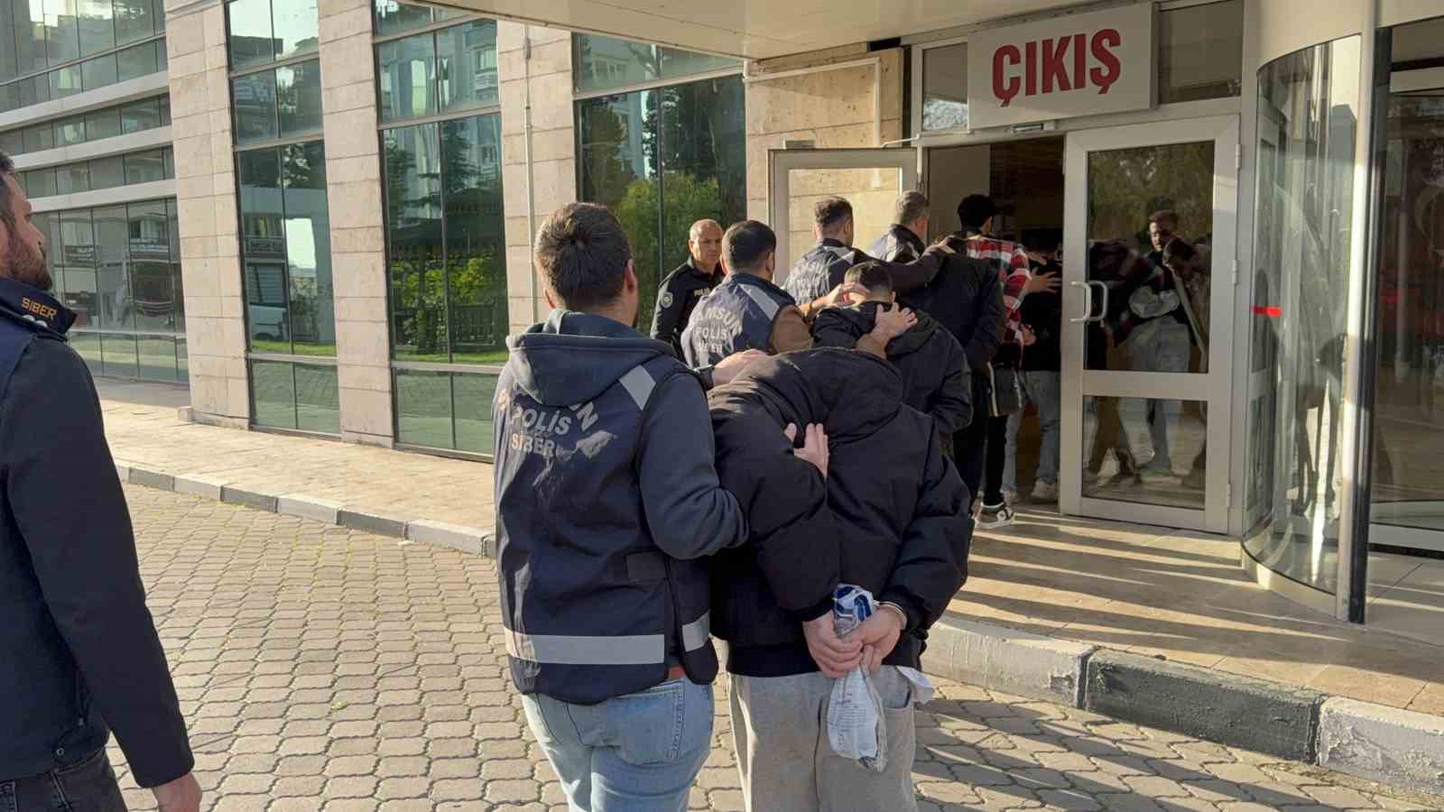 Samsun merkezli 5 ilde dolandırıcılık operasyonu: 12 gözaltı
