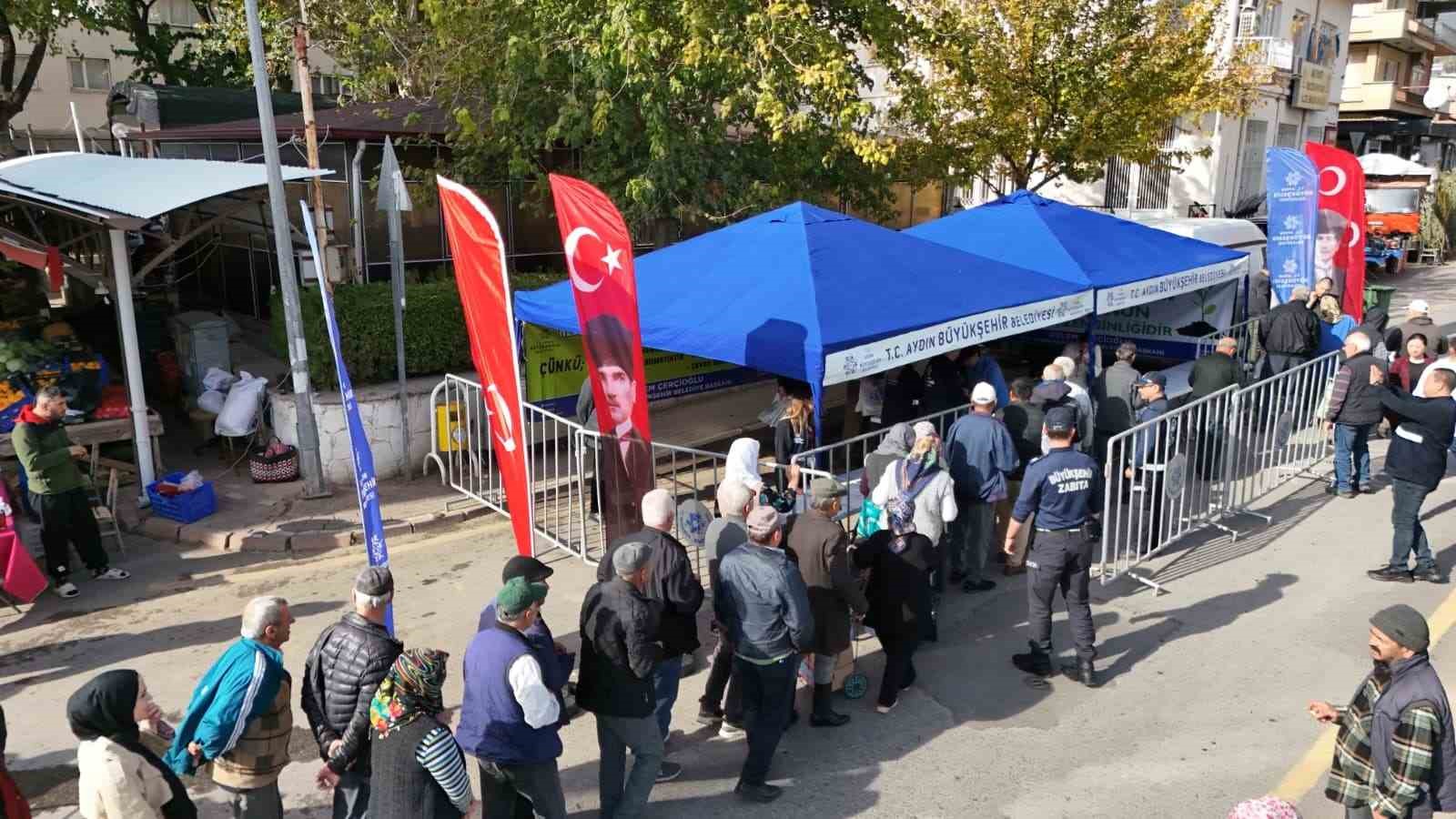 Sultanhisar’da kışlık fideler vatandaşlara dağıtıldı