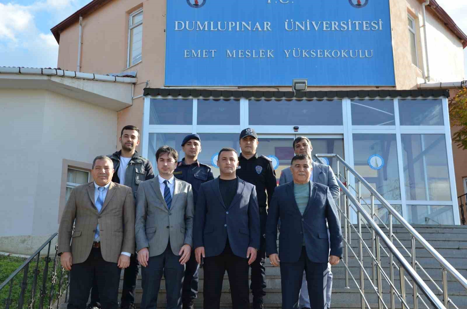 Emet MYO&rsquo;da &uuml;niversite g&uuml;venlik toplantısı
