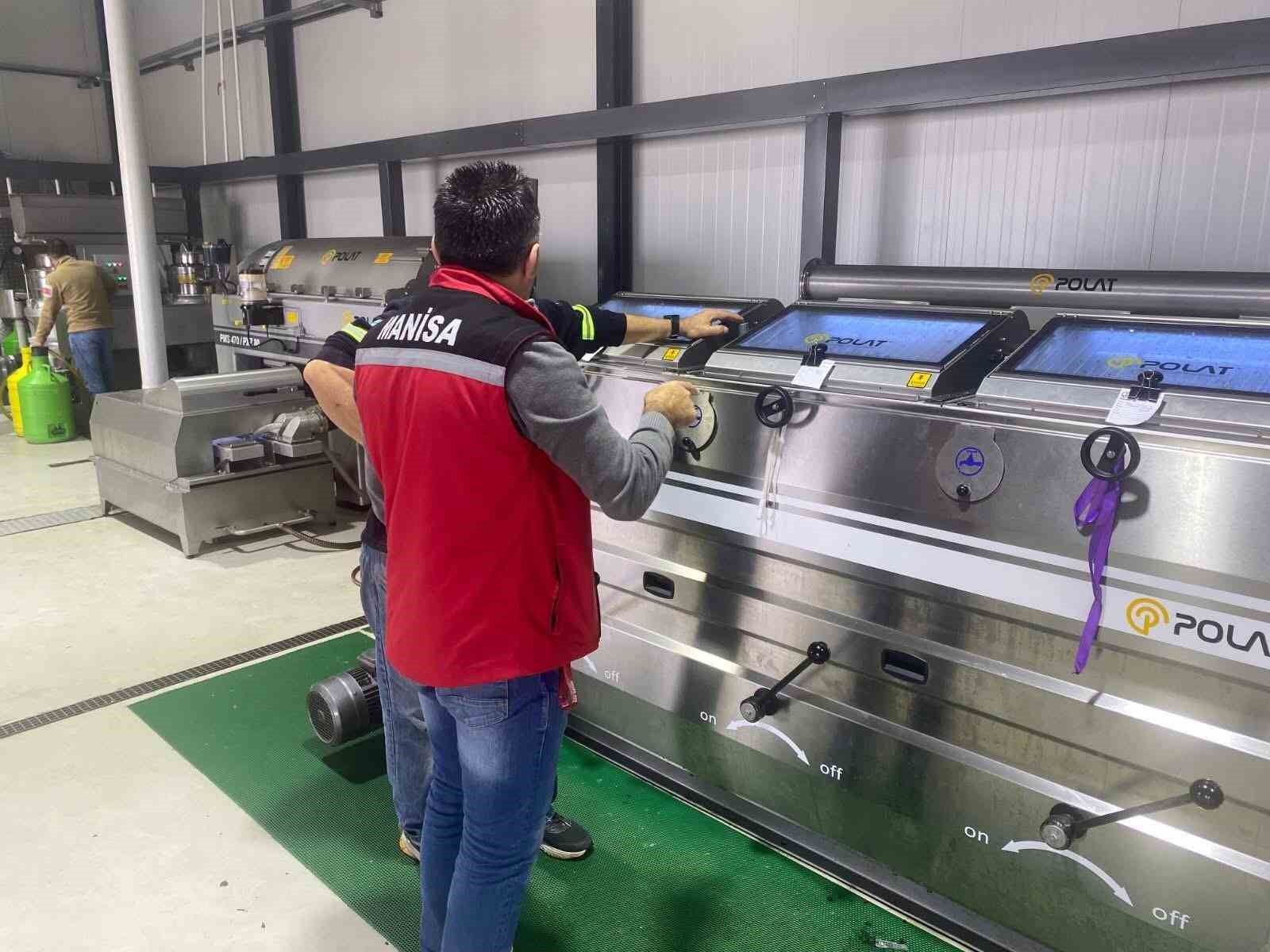 Sarıgöl’de zeytinyağı üretim tesislerine denetim