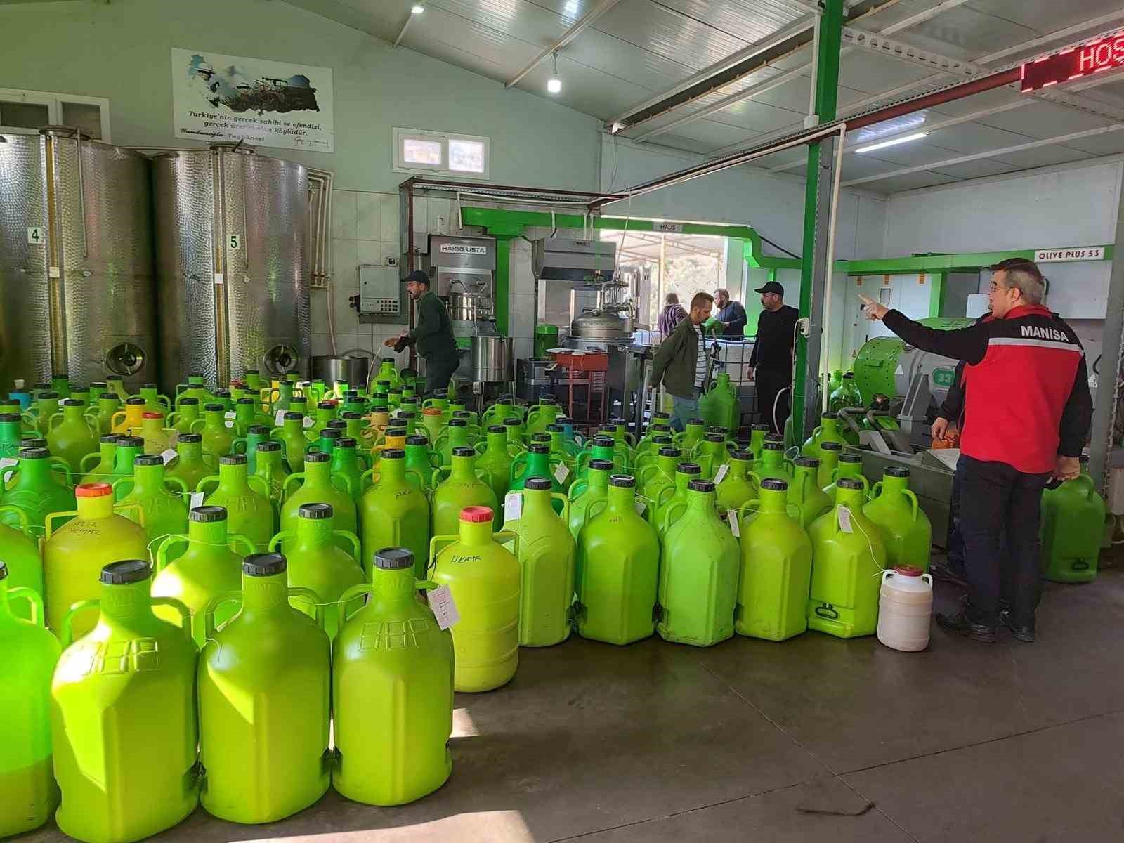 Sarıgöl’de zeytinyağı üretim tesislerine denetim
