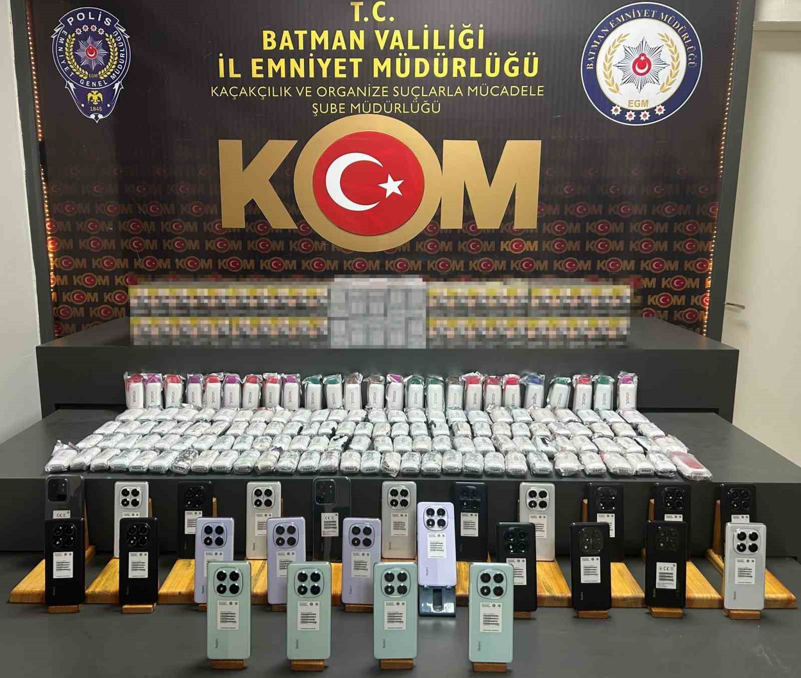Batman’da çok sayıda gümrük kaçağı malzeme ele geçirildi
