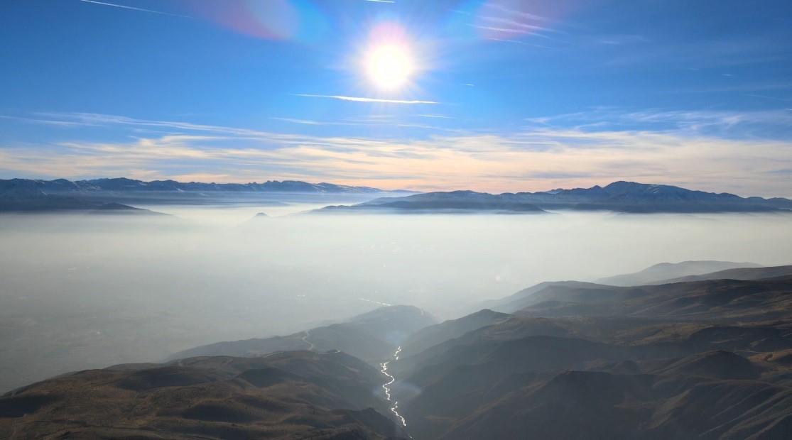 Erzincan Ovası "Pamuk Denizine" döndü: Keşiş Dağları’ndan eşsiz sis manzarası