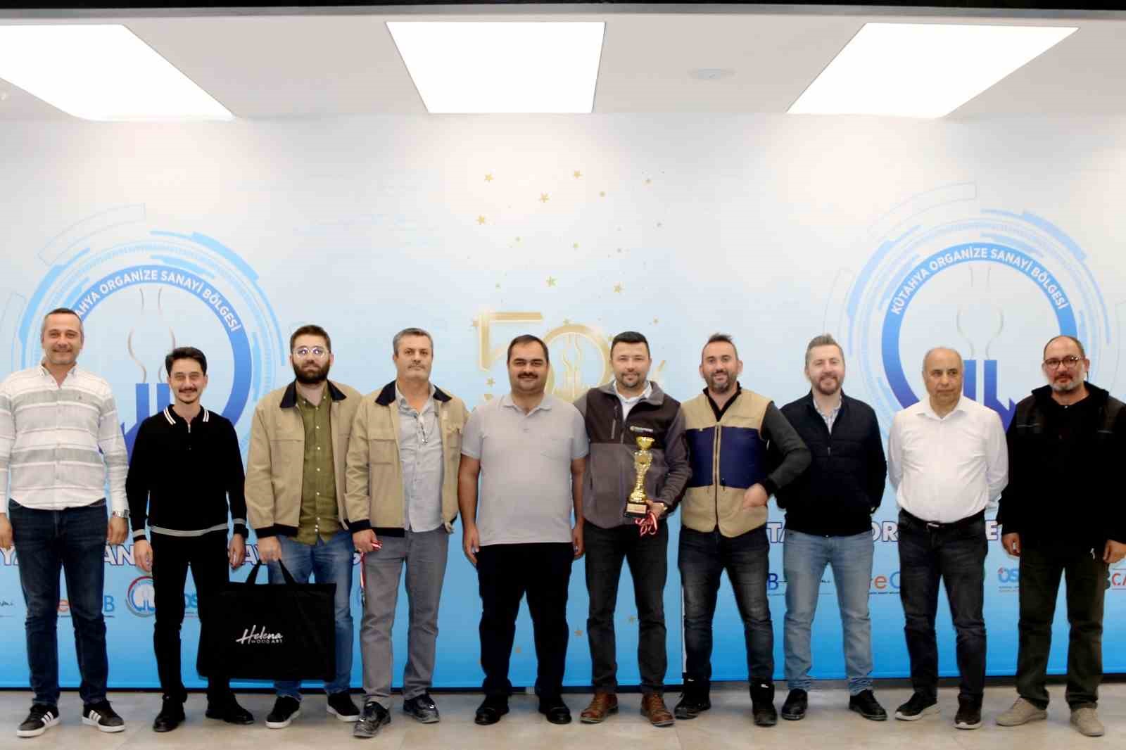 K&uuml;tahya OSB&rsquo;nin 4. Firmalar Arası Tavla Turnuvası&rsquo;nda şampiyon belli oldu
