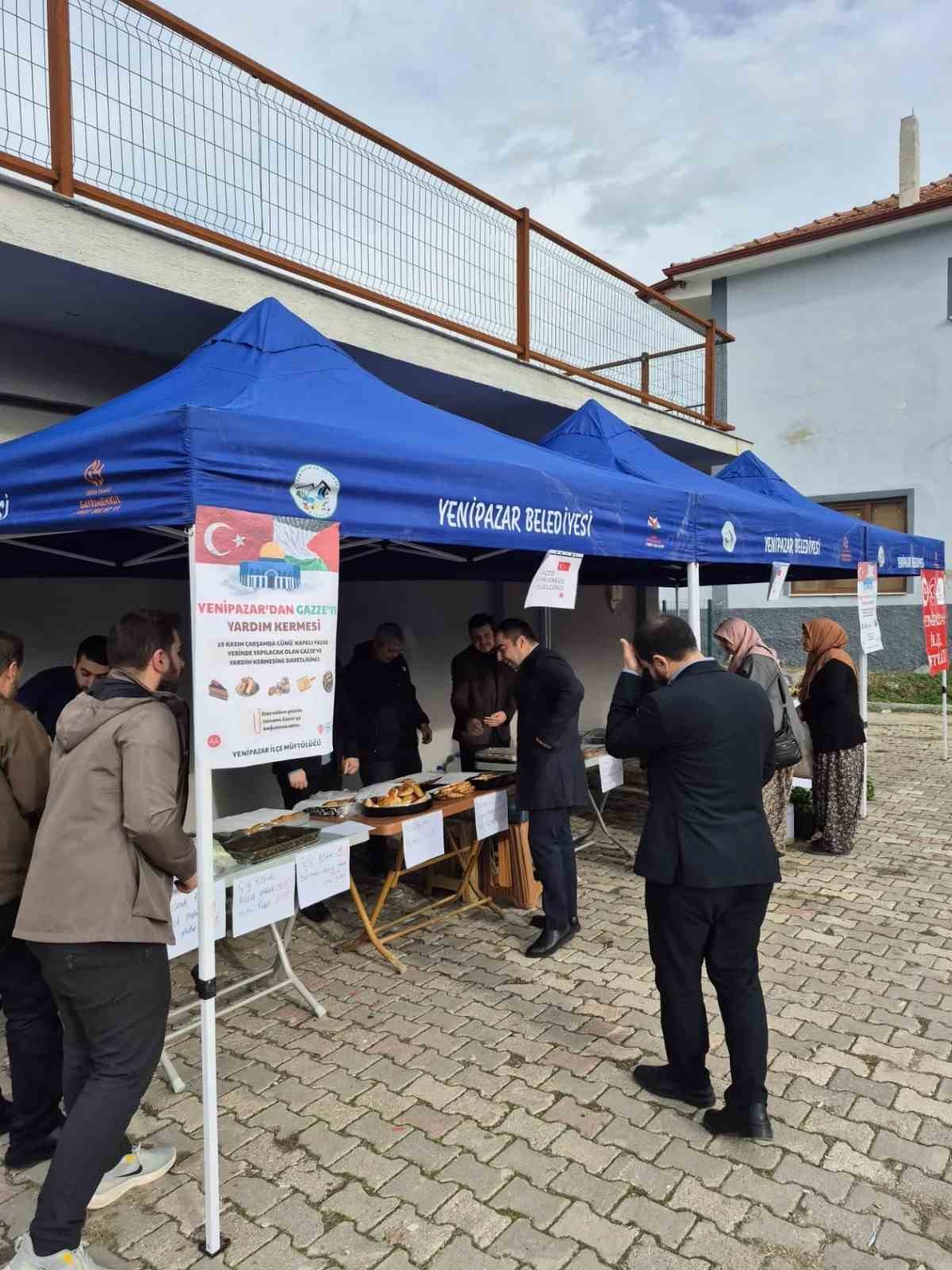 Bilecik&rsquo;te Gazze yararına hayır &ccedil;arşısı d&uuml;zenlendi

