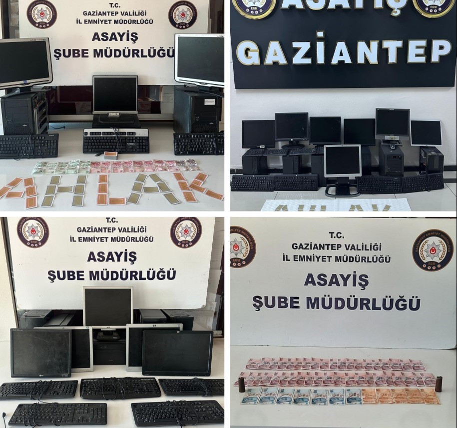 Gaziantep&rsquo;te kumar operasyonlarında 352 milyon TL su&ccedil; geliri para ele ge&ccedil;irildi
