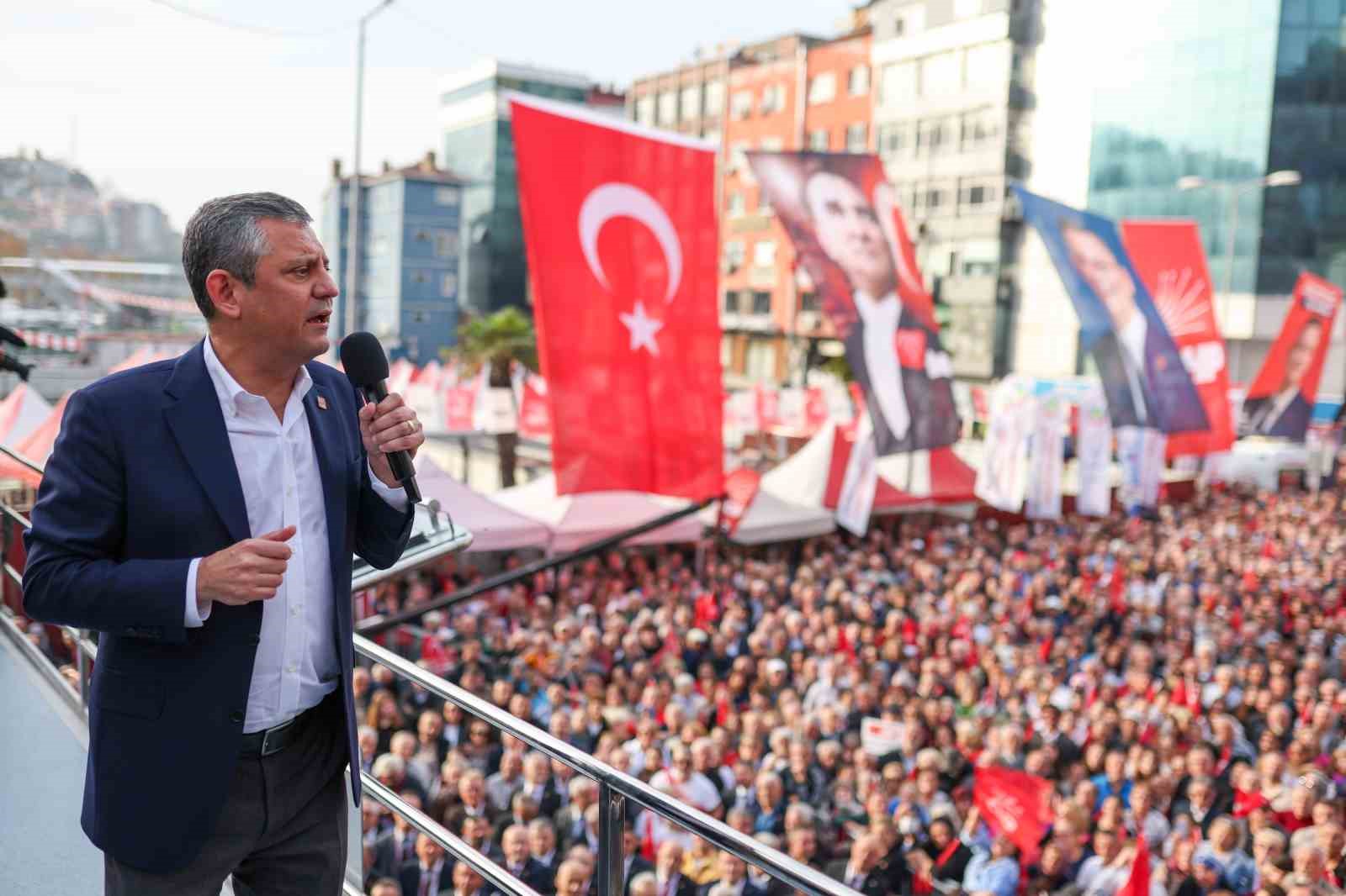 CHP Genel Başkanı Özel, Zonguldak mitinginde konuştu