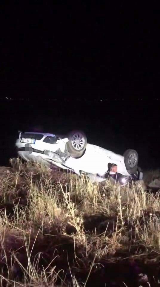 Diyarbakır’da araç takla attı: 1 yaralı