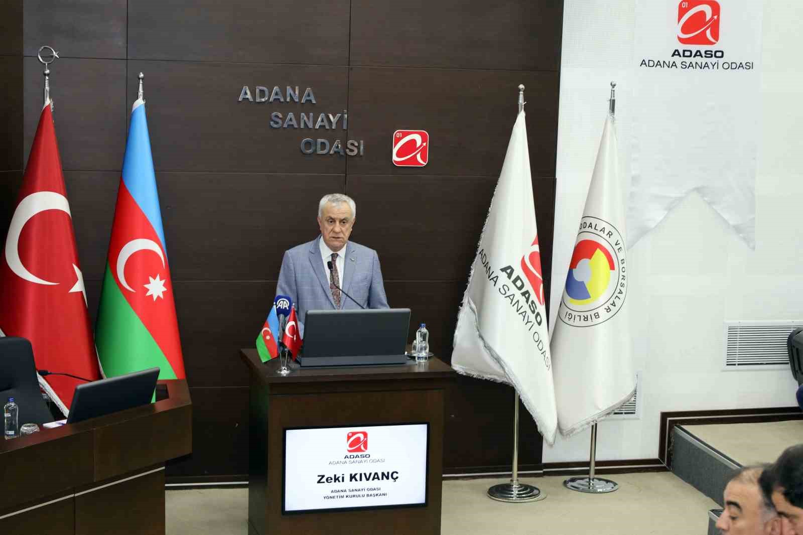 Adana Sanayi Odası Başkanı Kıvanç: "Azerbaycan ile ticaret hedefi 15 milyar dolar"