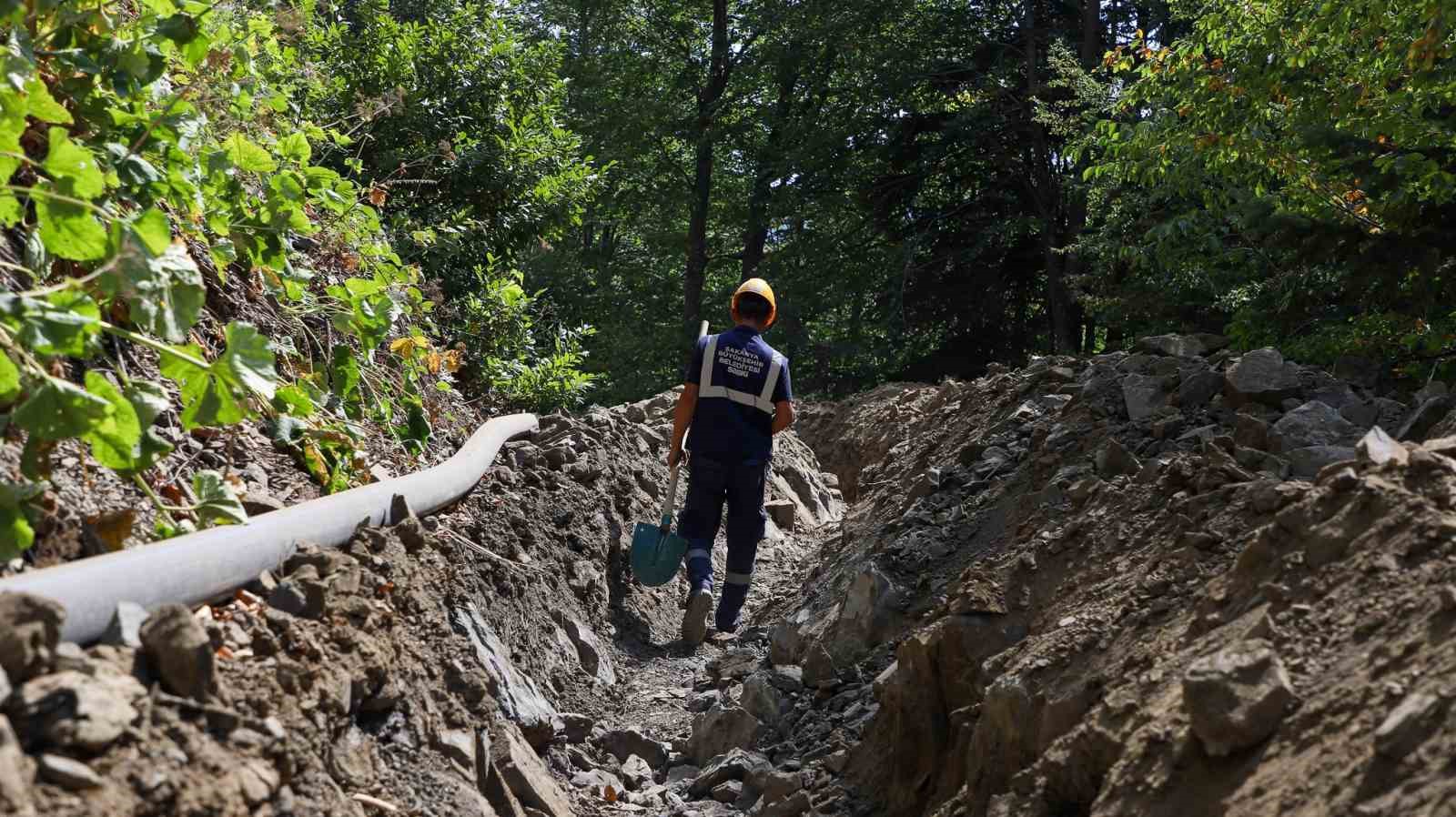 40 bin kişiye hizmet sunacak kaynaklar 5 bin metrelik yeni hat ile abonelere ulaştı