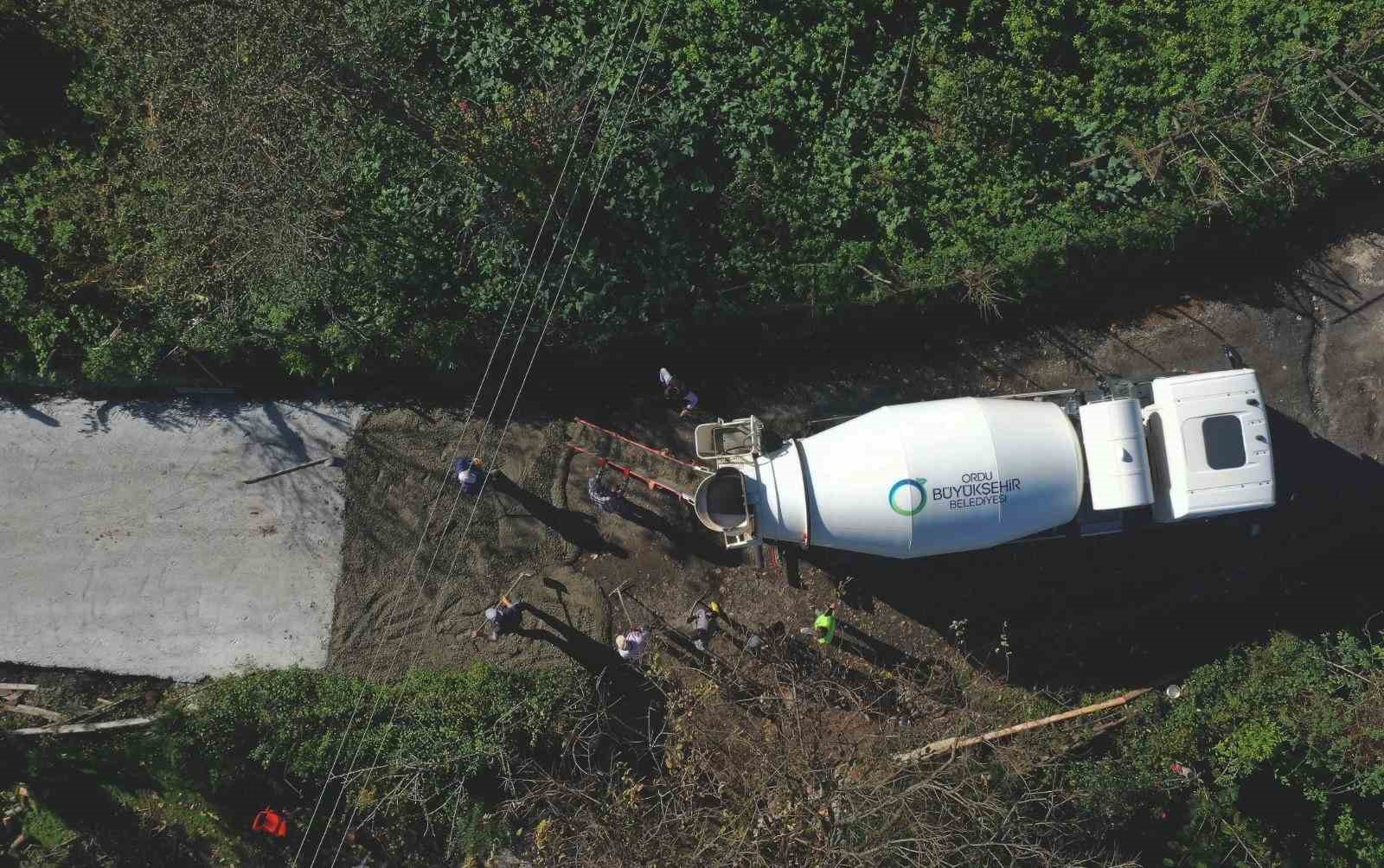 Ordu’da yol çalışmaları sürüyor

