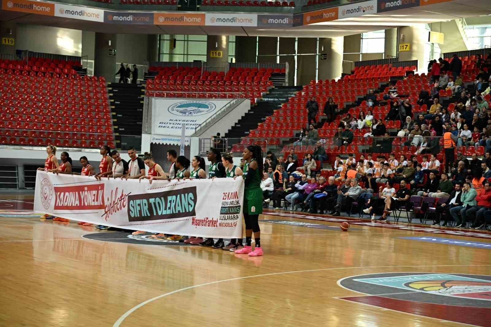 Melikgazi Kayseri Basketbol evinde mağlup