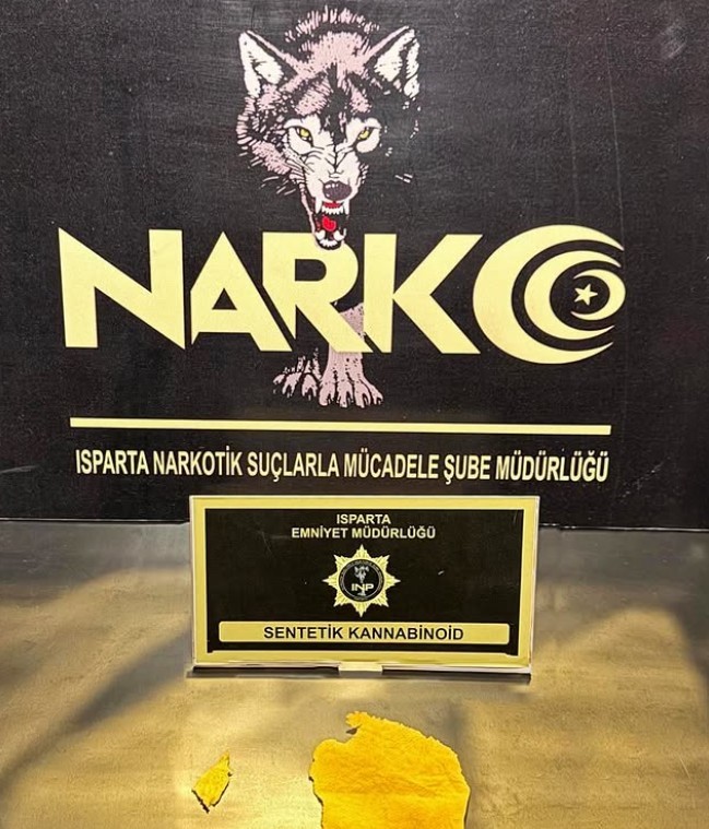 Isparta’da düzenlenen operasyonda uyuşturucu madde ele geçirildi