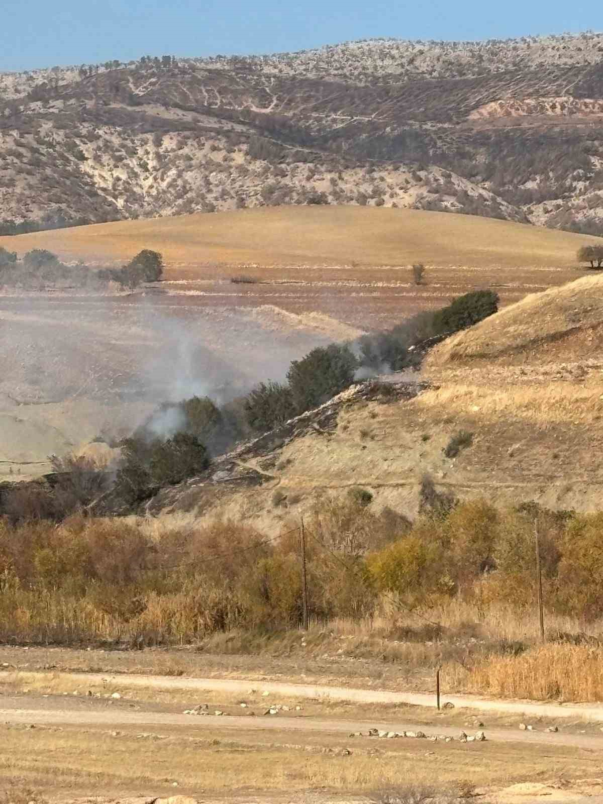 Ormanlık alanda korkutan yangın