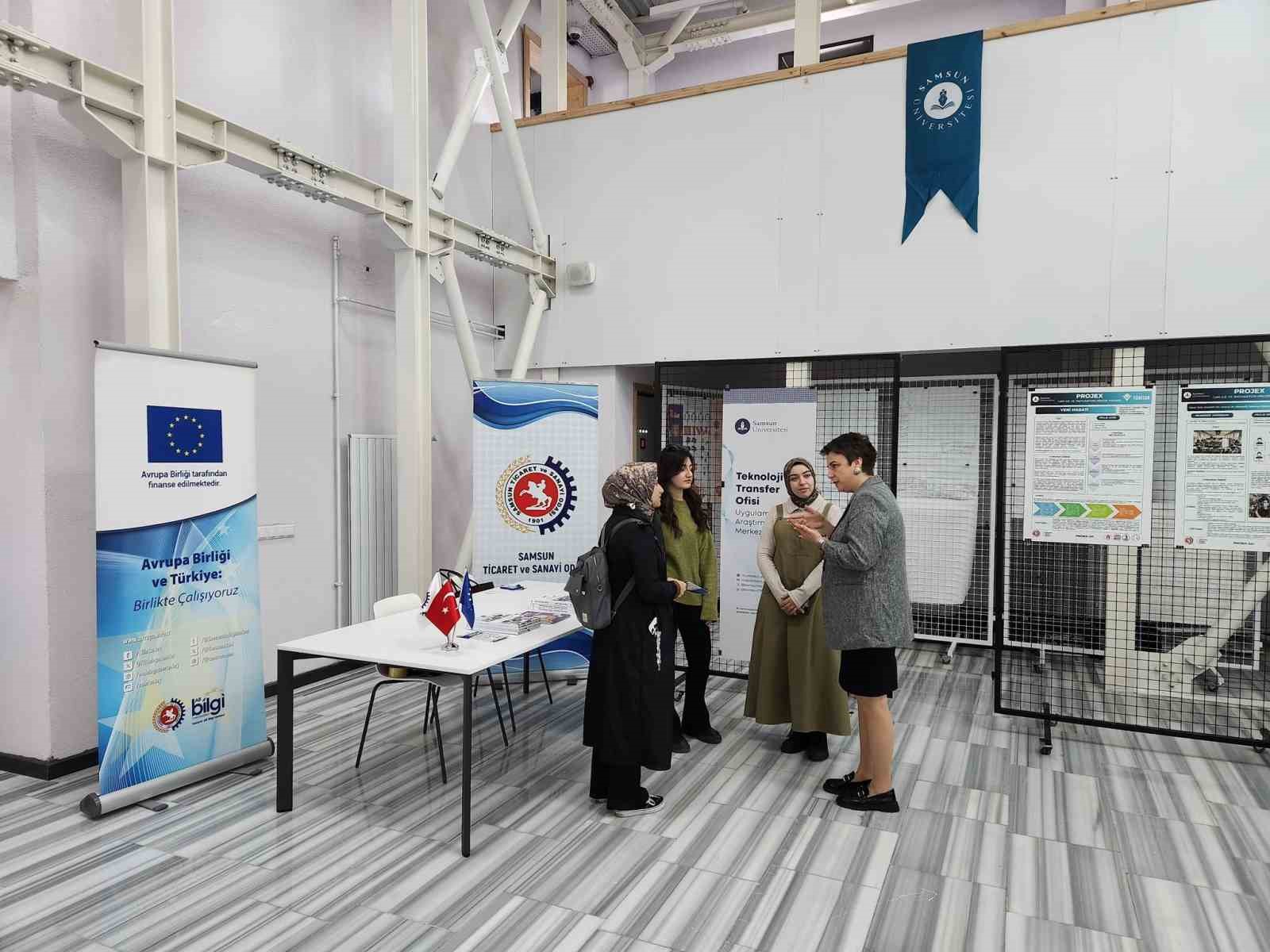 Samsun TSO AB Bilgi Merkezi PROJEX Proje Pazarı’nda gençlerle buluştu
