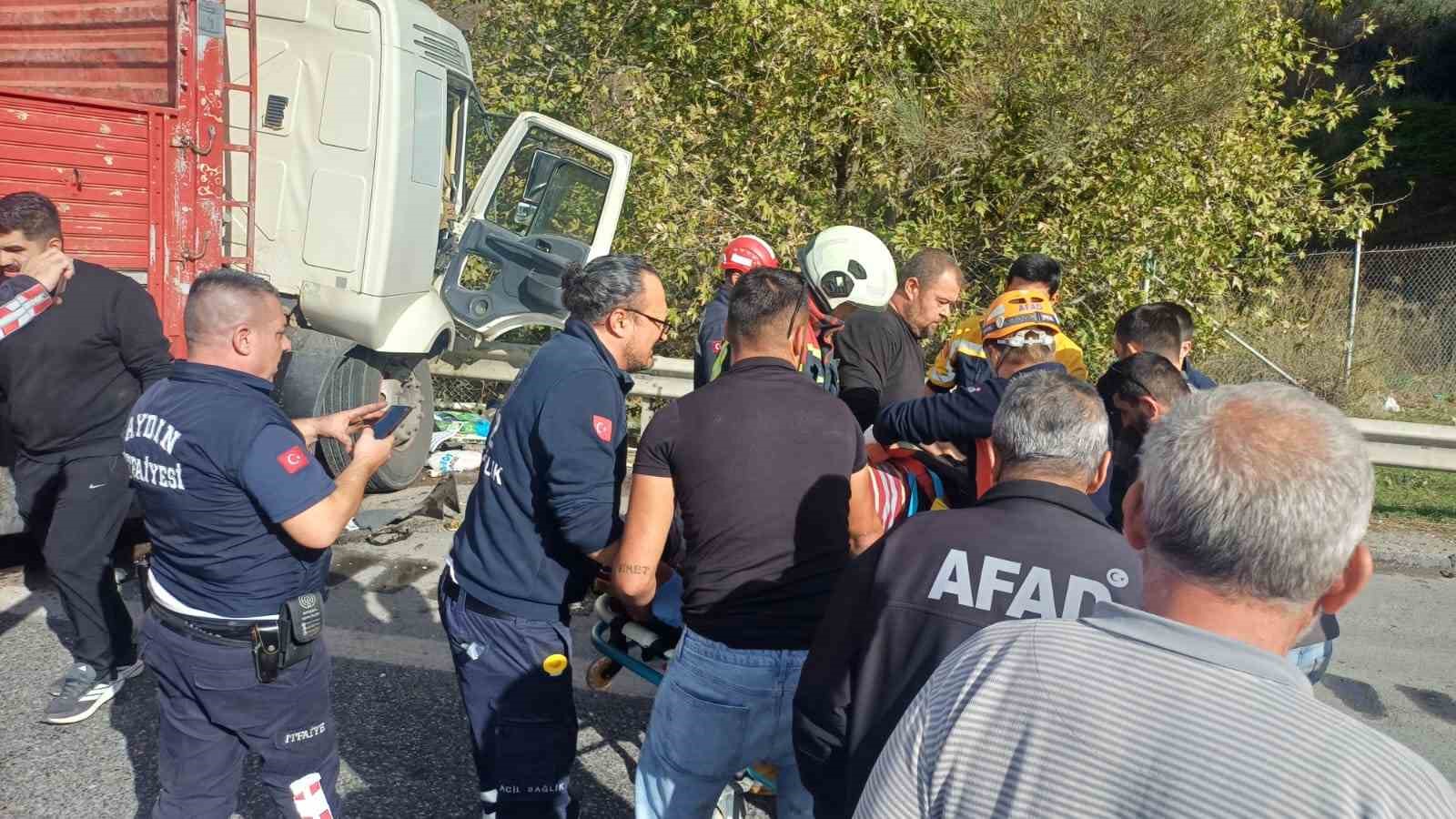 Aydın'da trafik kazası: İHA, 1 kişinin yaralandığını bildirdi.