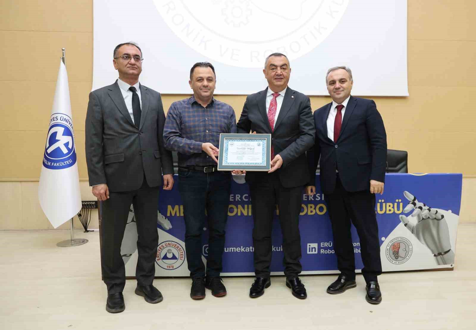 KAYSO Başkanı B&uuml;y&uuml;ksimitci, ER&Uuml; &ouml;ğrencileri ile buluştu
