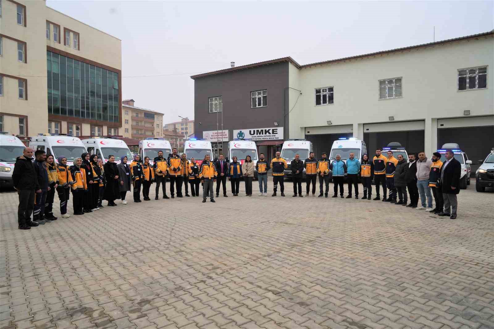 Muş’ta 112 ekipleri zorlu kış şartlarına hazır