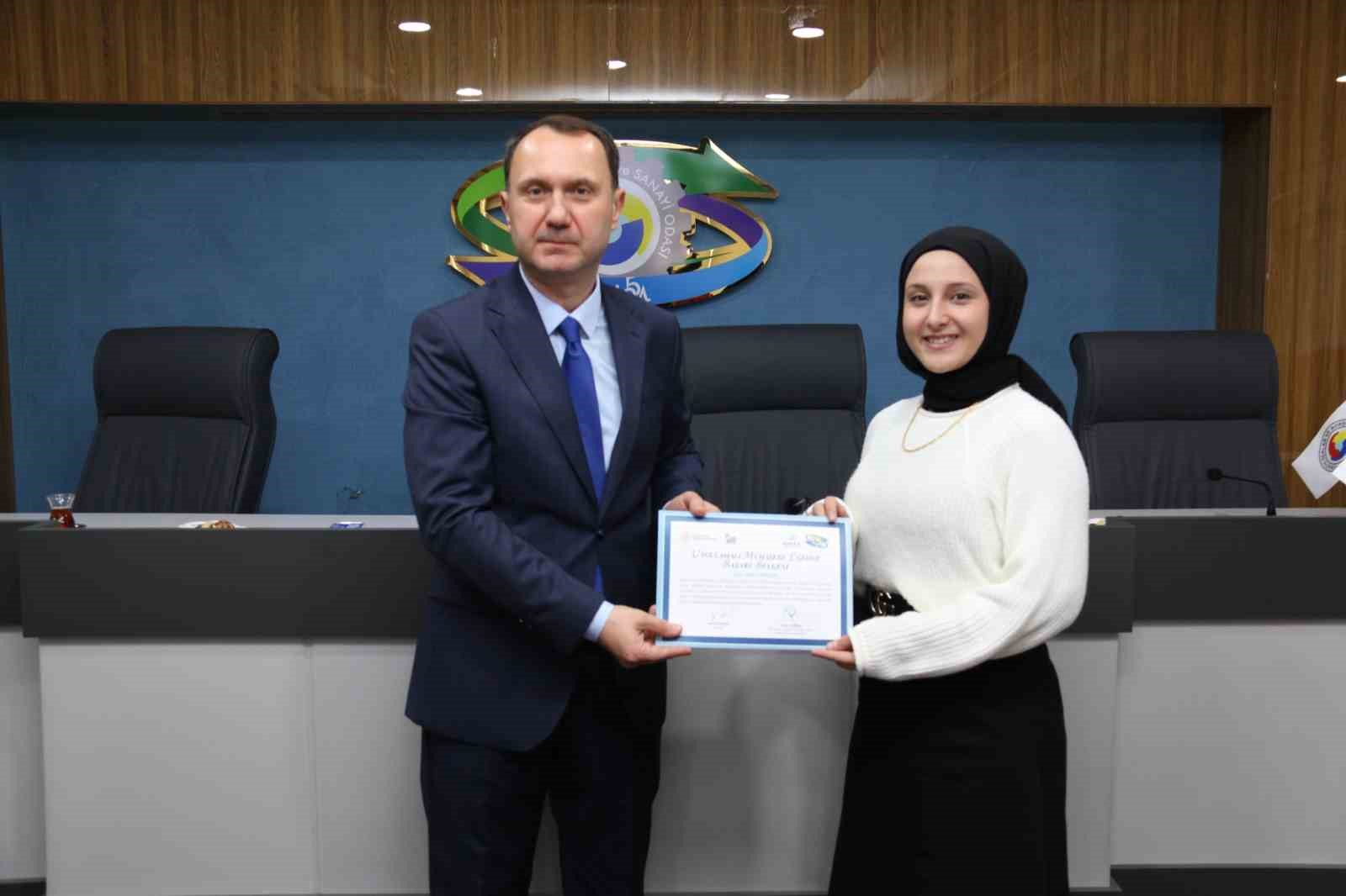 SOGEP kapsamında gerçekleştirilen eğitimlerin sertifikaları takdim edildi
