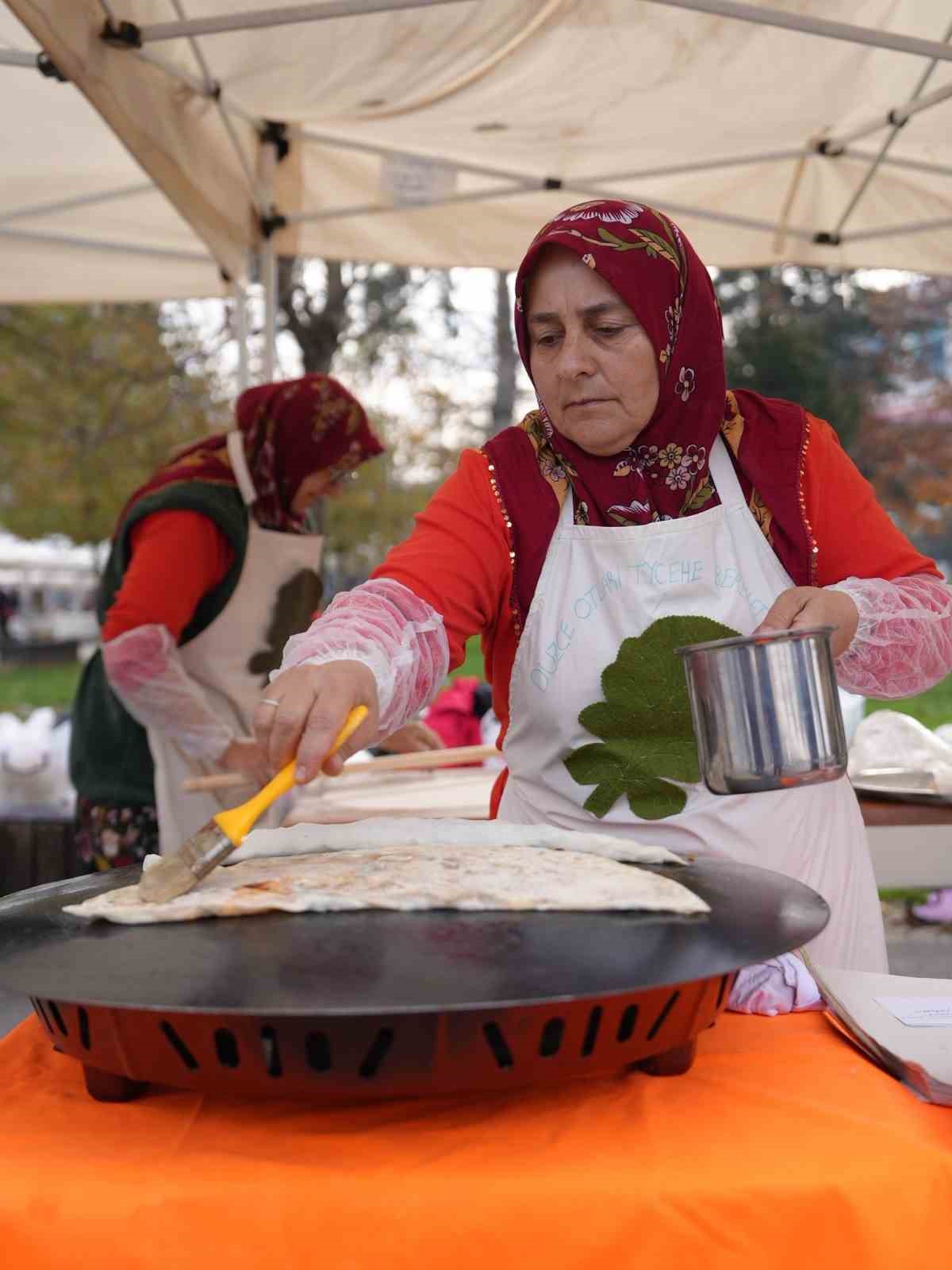 Düzce millet bahçesi üretim şenliğine ev sahipliği yaptı