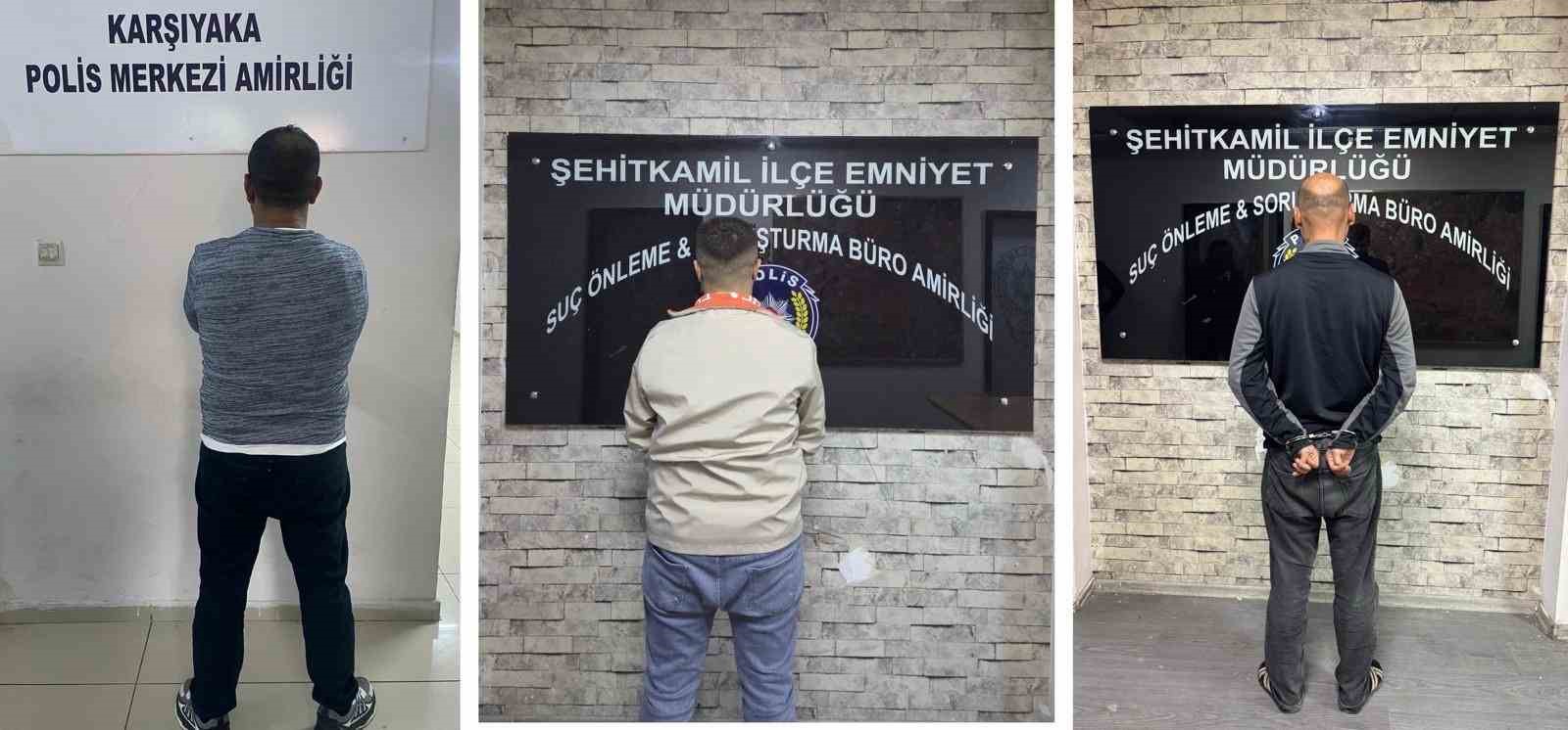 Gaziantep’te aranan 3 şahıs yakalandı