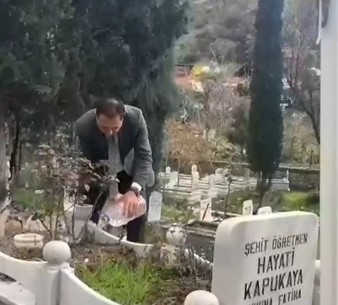 Bilecik İl M&uuml;d&uuml;r&uuml; T&uuml;rkoğlu, şehit &ouml;ğretmeni andı
