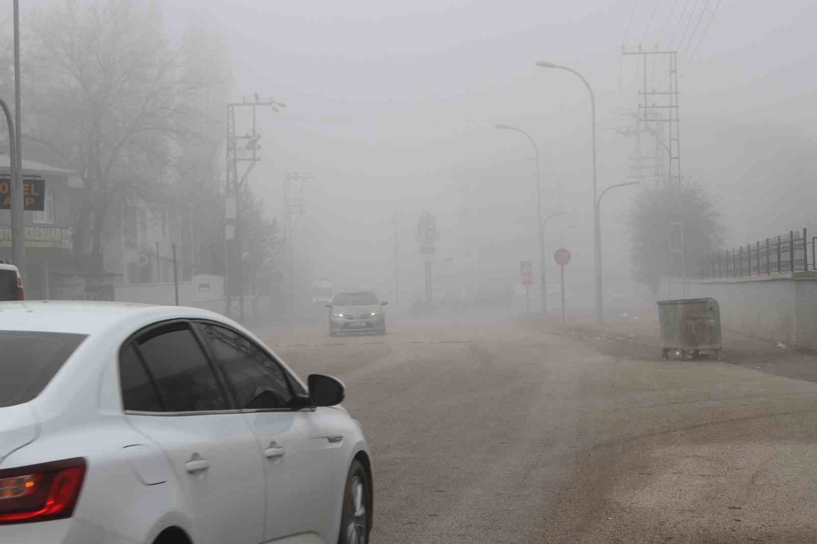 Malazgirt’te sis etkili oldu