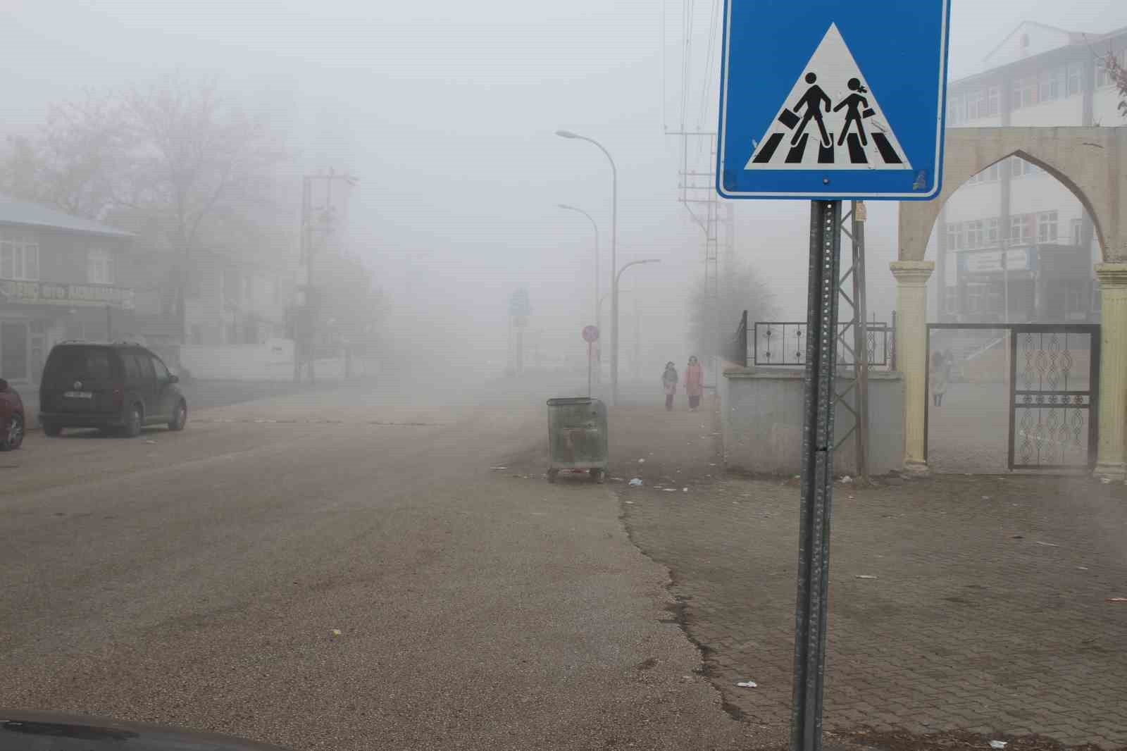 Malazgirt’te sis etkili oldu