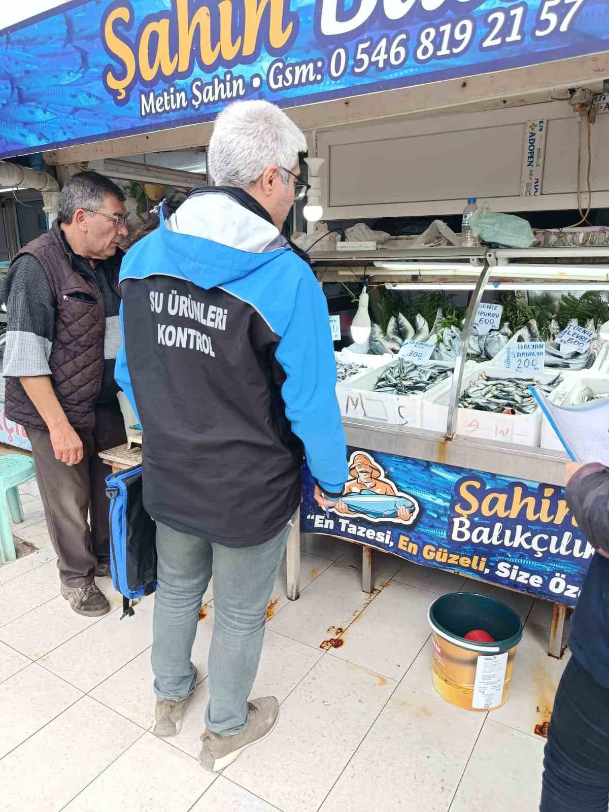 Gelibolu’da balık satış yerlerinde denetim