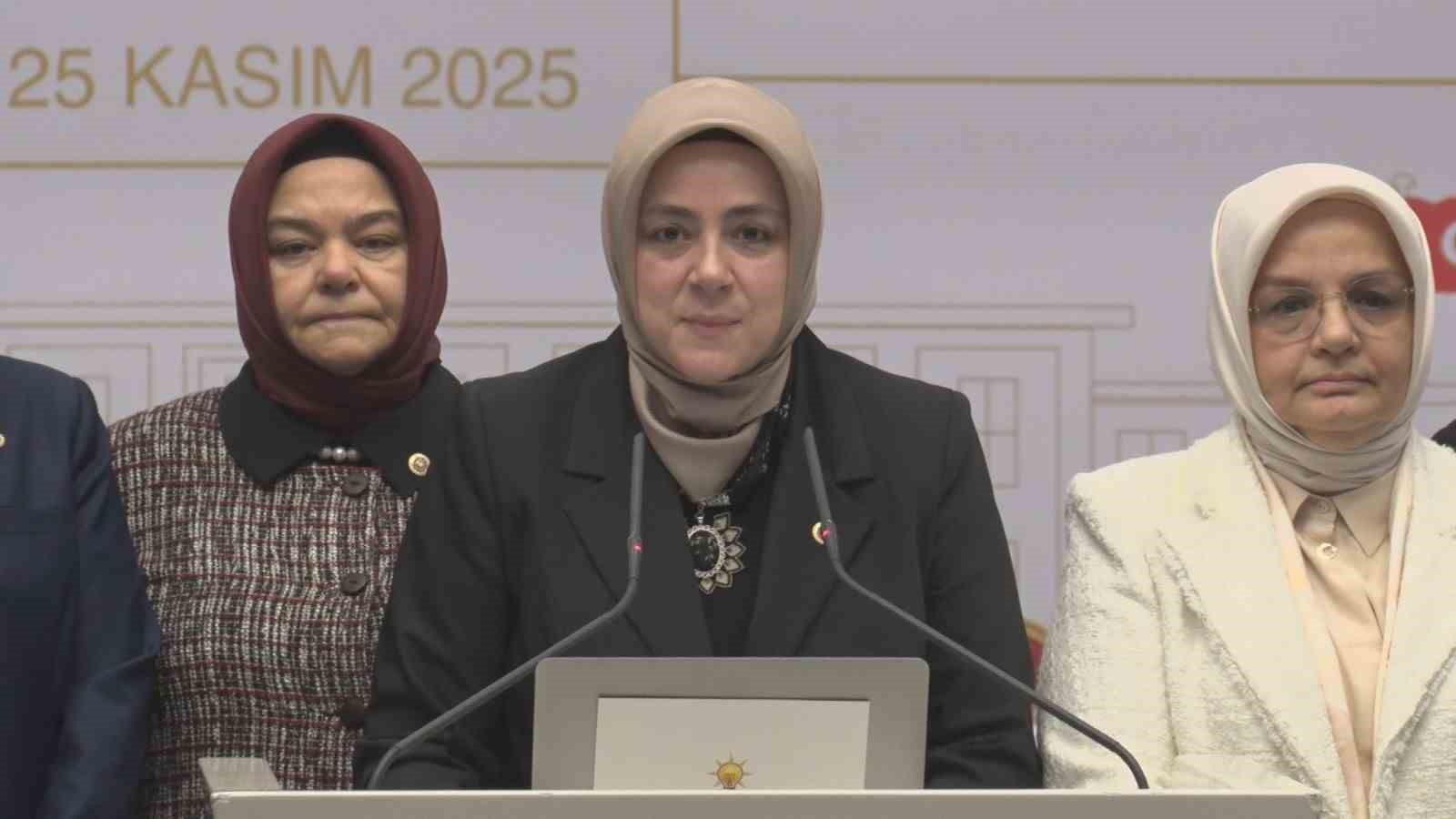 AK Parti Kadın Kolları Başkanı Ercan: "Kadınların ve &ccedil;ocukların maruz kaldığı şiddete karşı uluslararası toplumu acilen harekete ge&ccedil;meye &ccedil;ağırıyoruz"
