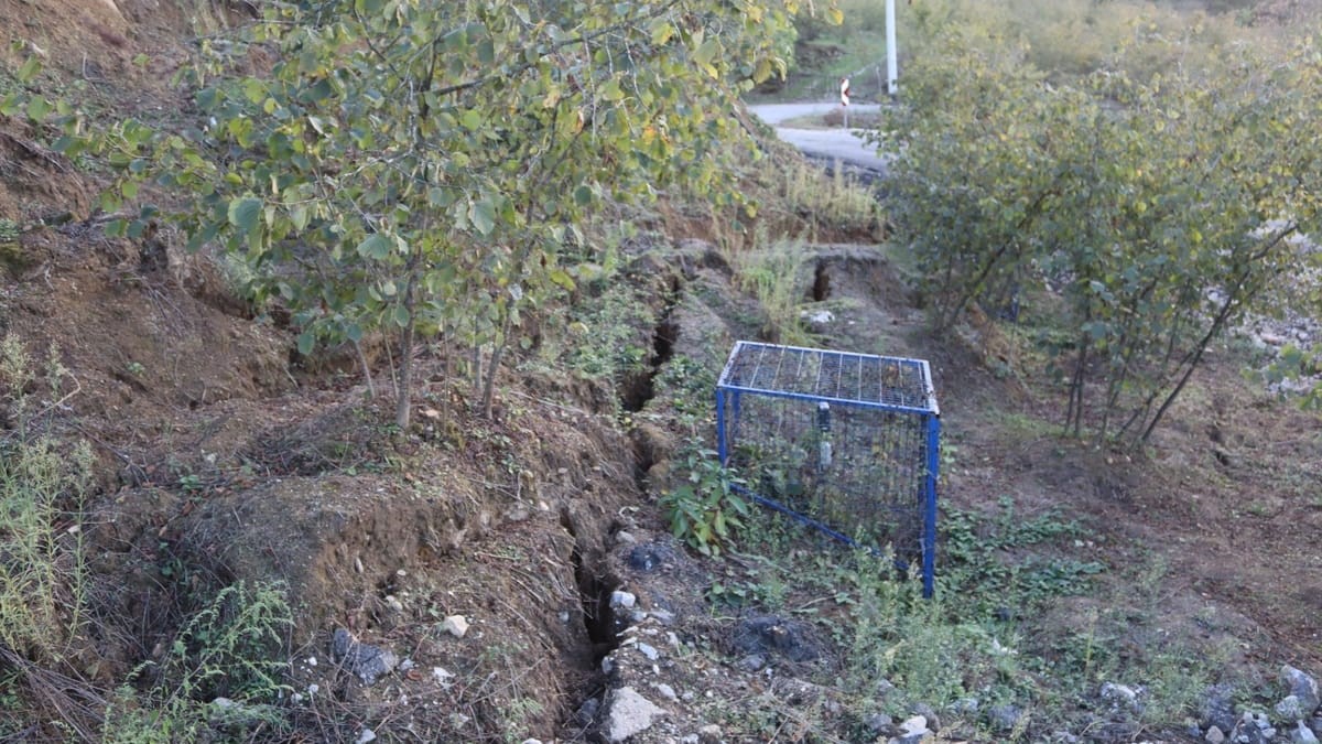 Araziler parçalandı, evler yamuldu: Taş ocağı mahalleyi yok etmeye başladı
