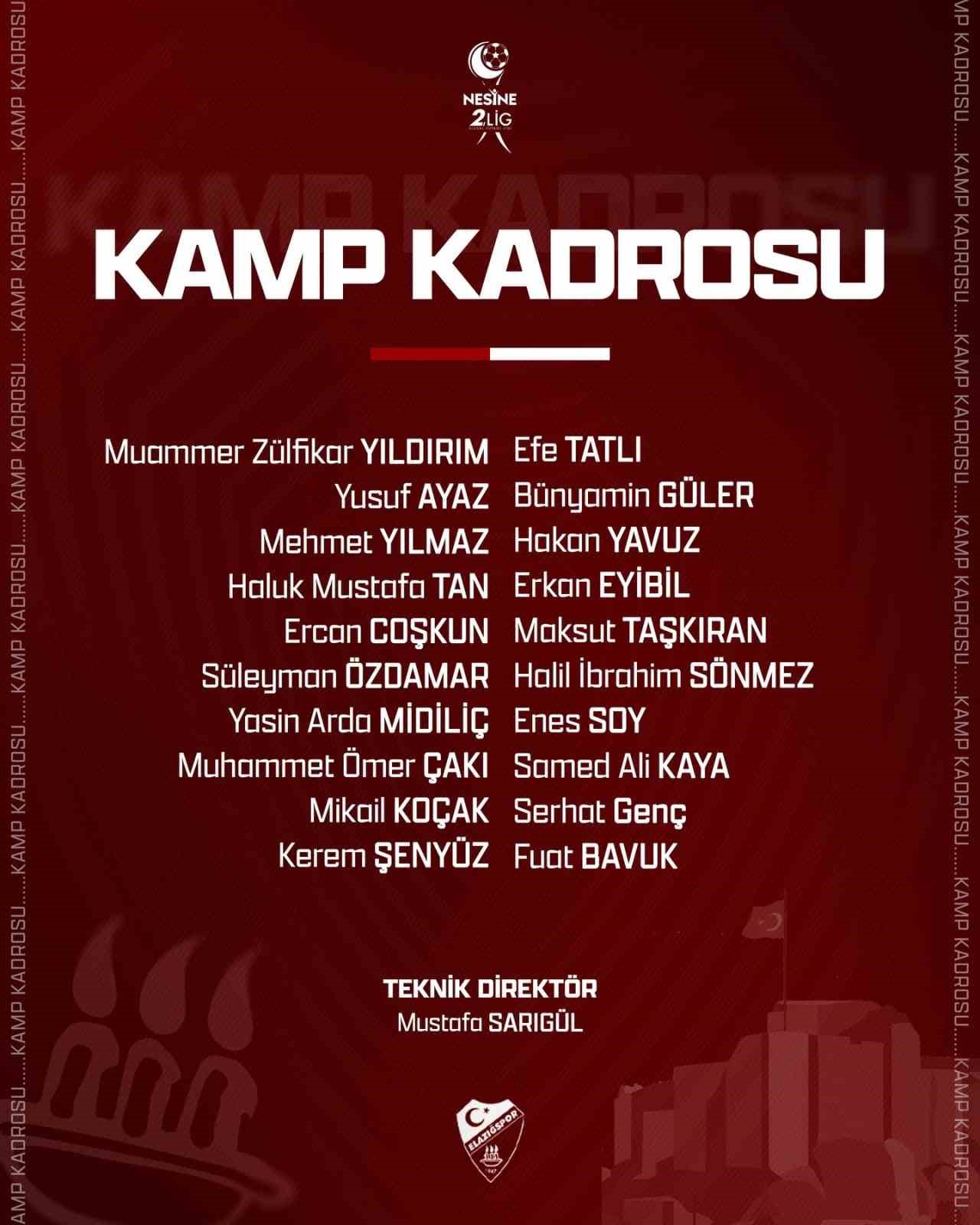 Elazığspor İstanbul&rsquo;a gitti
