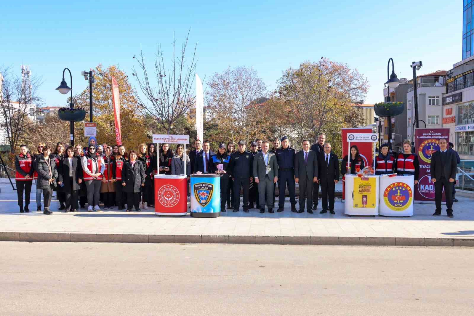 Bilecik&rsquo;te kadına şiddete karşı farkındalık etkinliği
